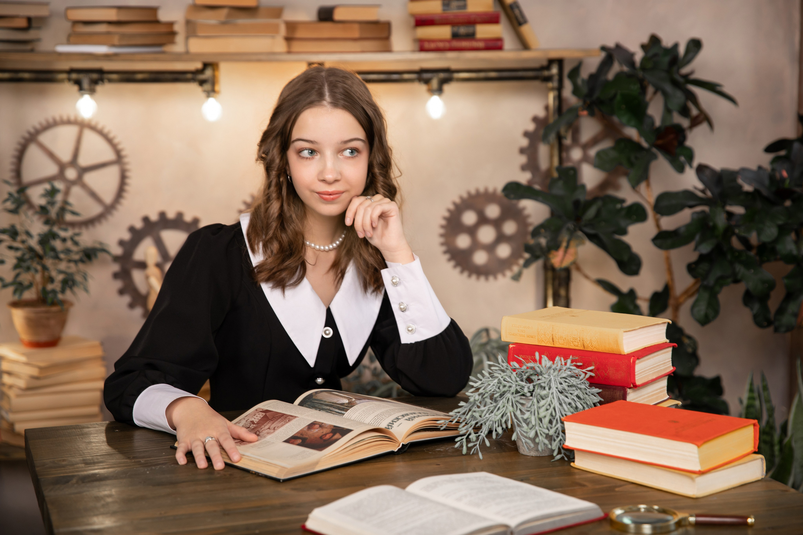 В фотозоне «Исследователь». Выпускные альбомы Евгении Виноградовой г. Липецк