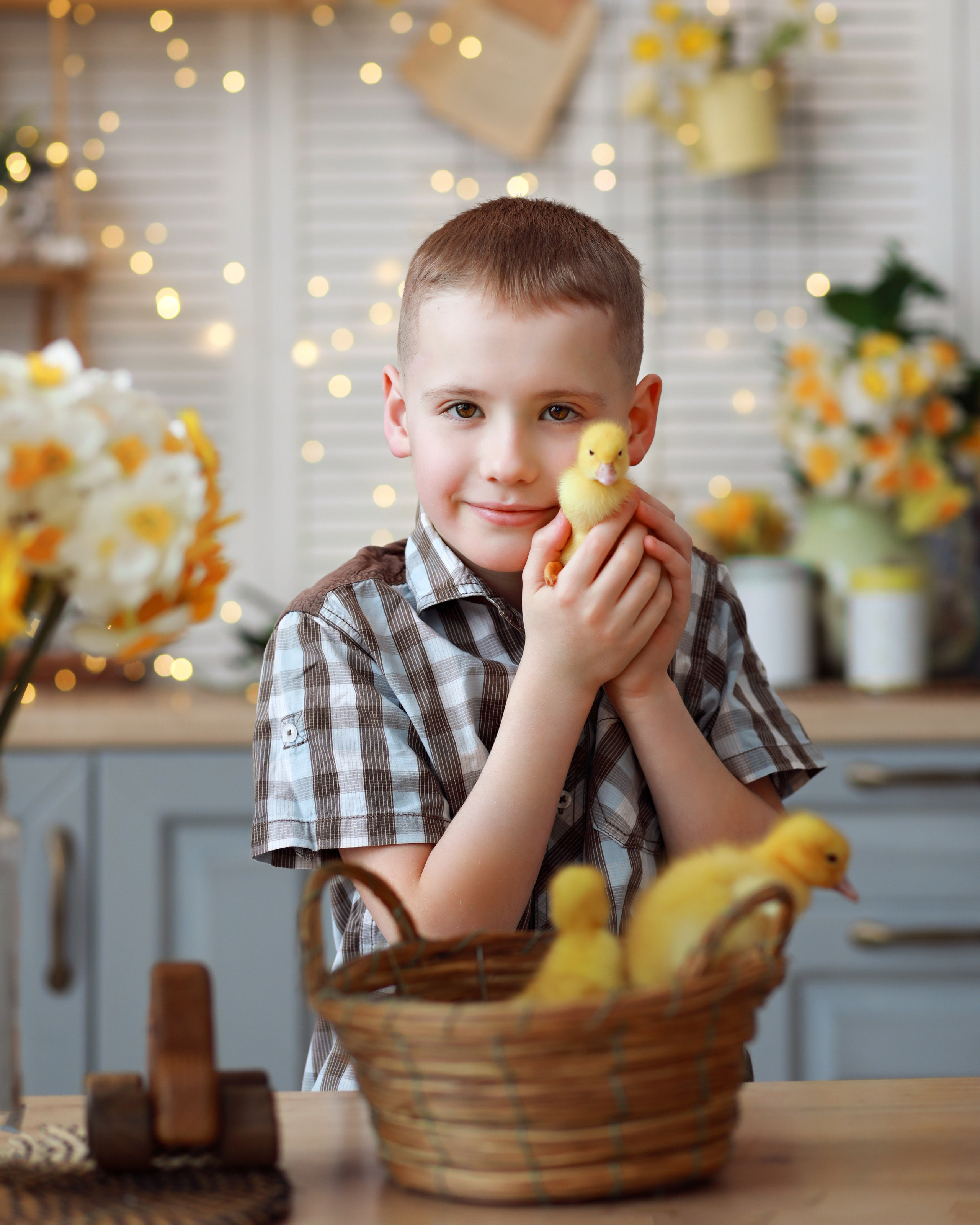 Семейная фотосессия с утятами. Детский и семейный фотограф г. Москва Оксана Катаджи