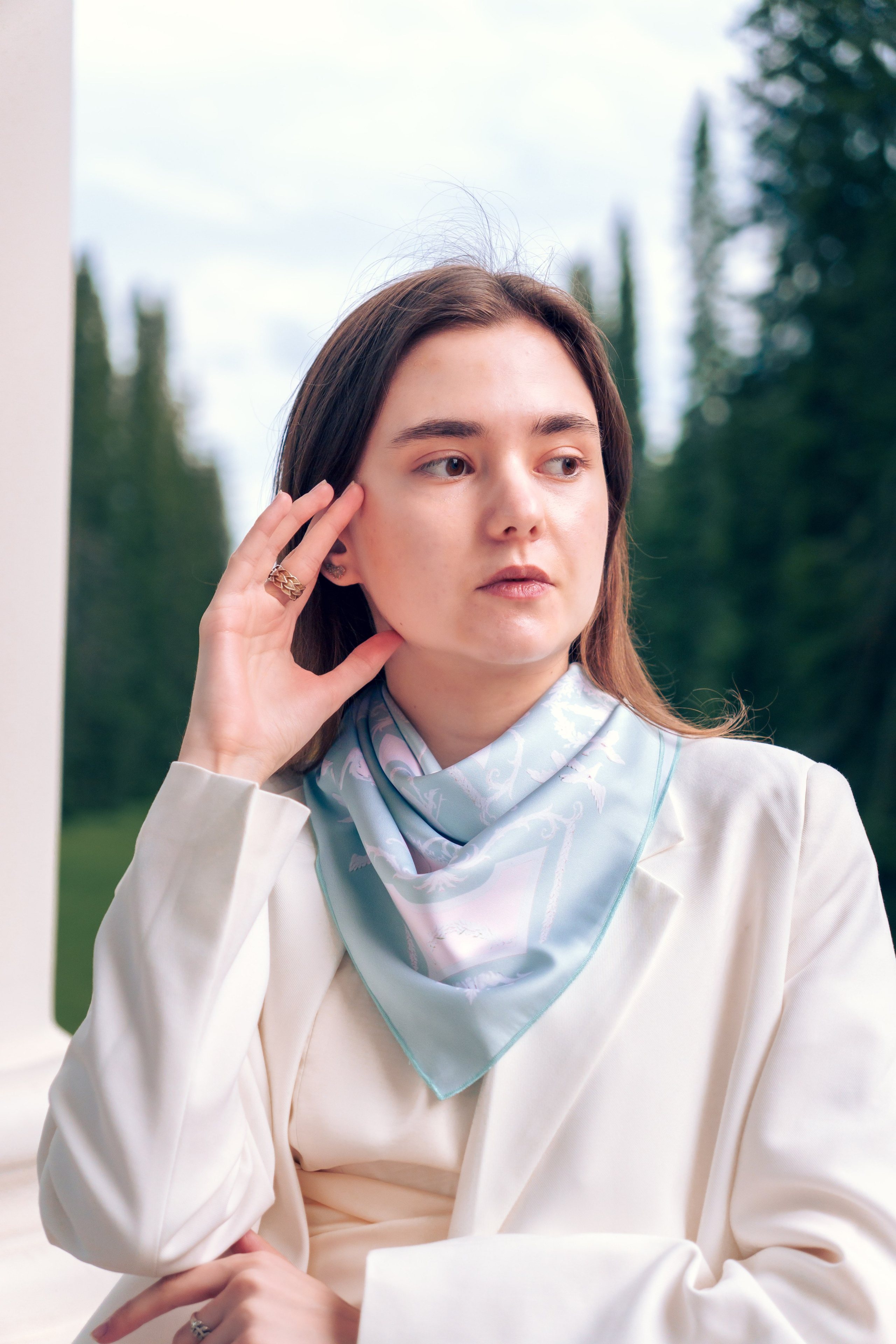 Коллекция платков Дарьи Ильичевой. Фотограф в Санкт-Петербурге Ибрагимова Алина