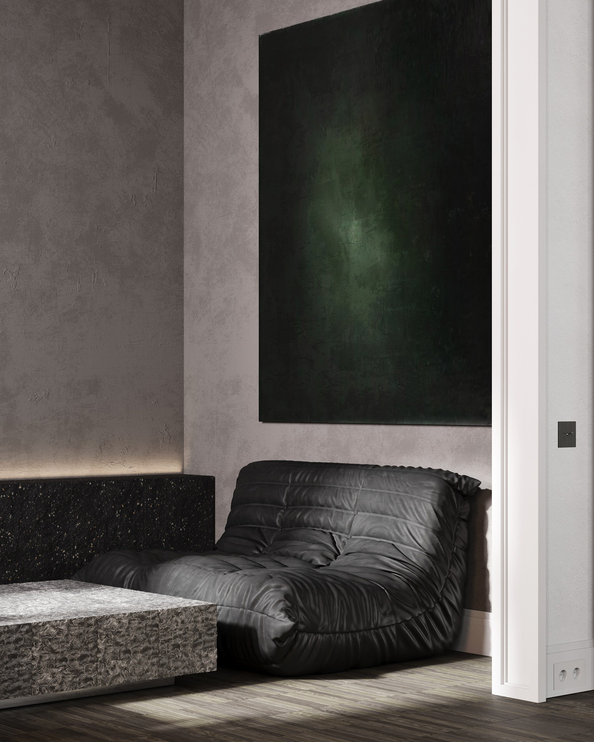 Modern flat. Interior visualization