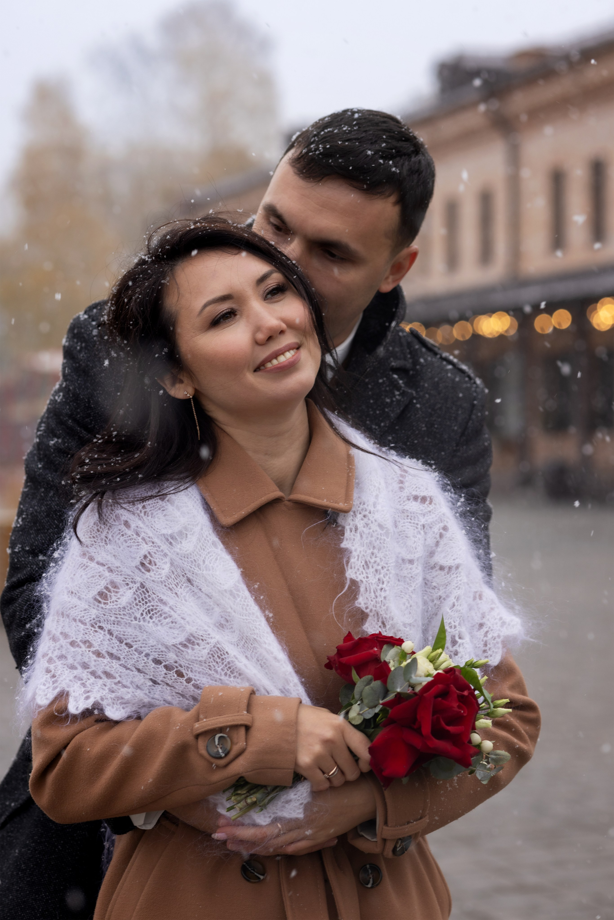 Трогательная зимняя свадьба в Тюмени: улыбки на морозе