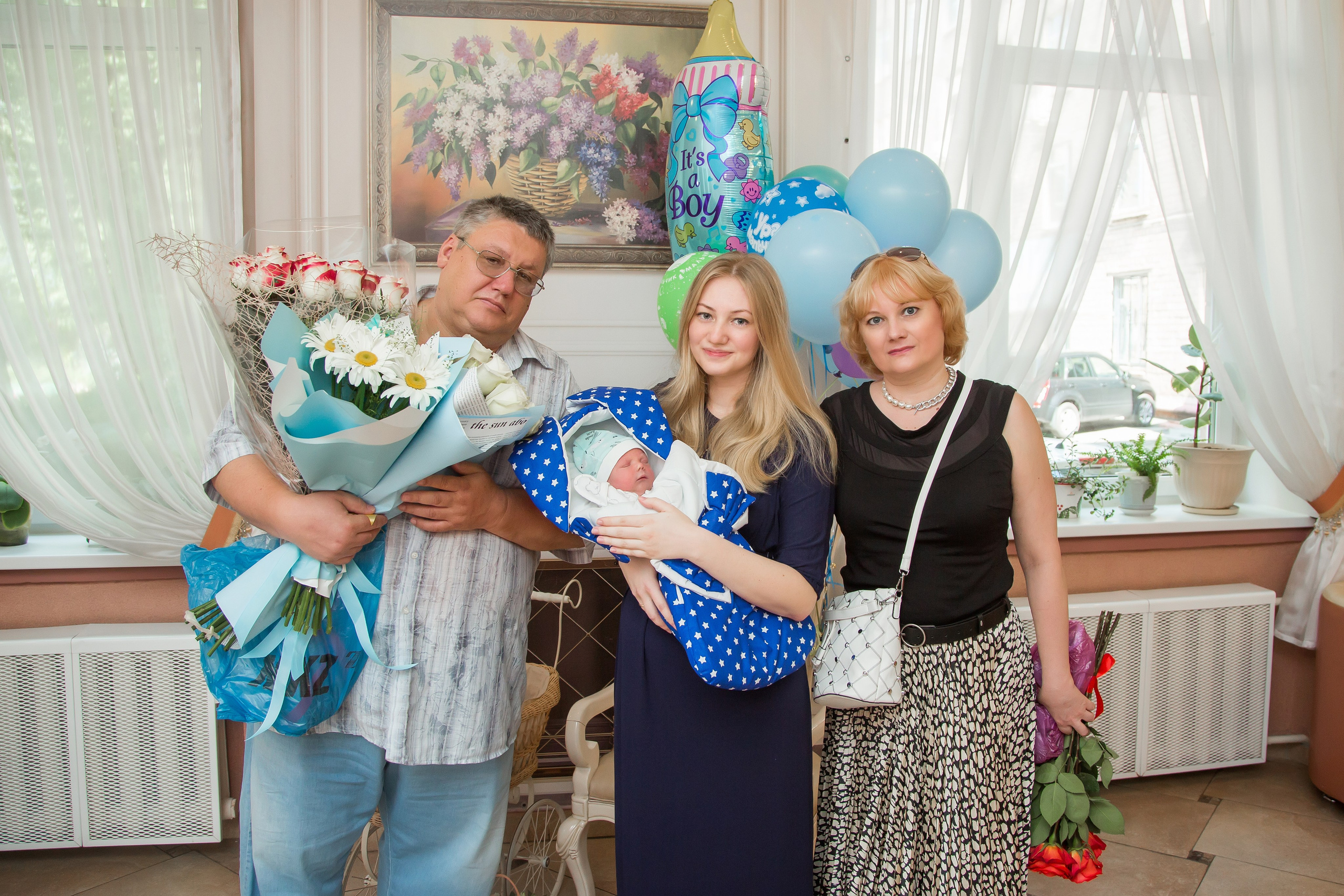 Выписка Владислава. Фотограф на Крещение, семейный фотограф в Москве