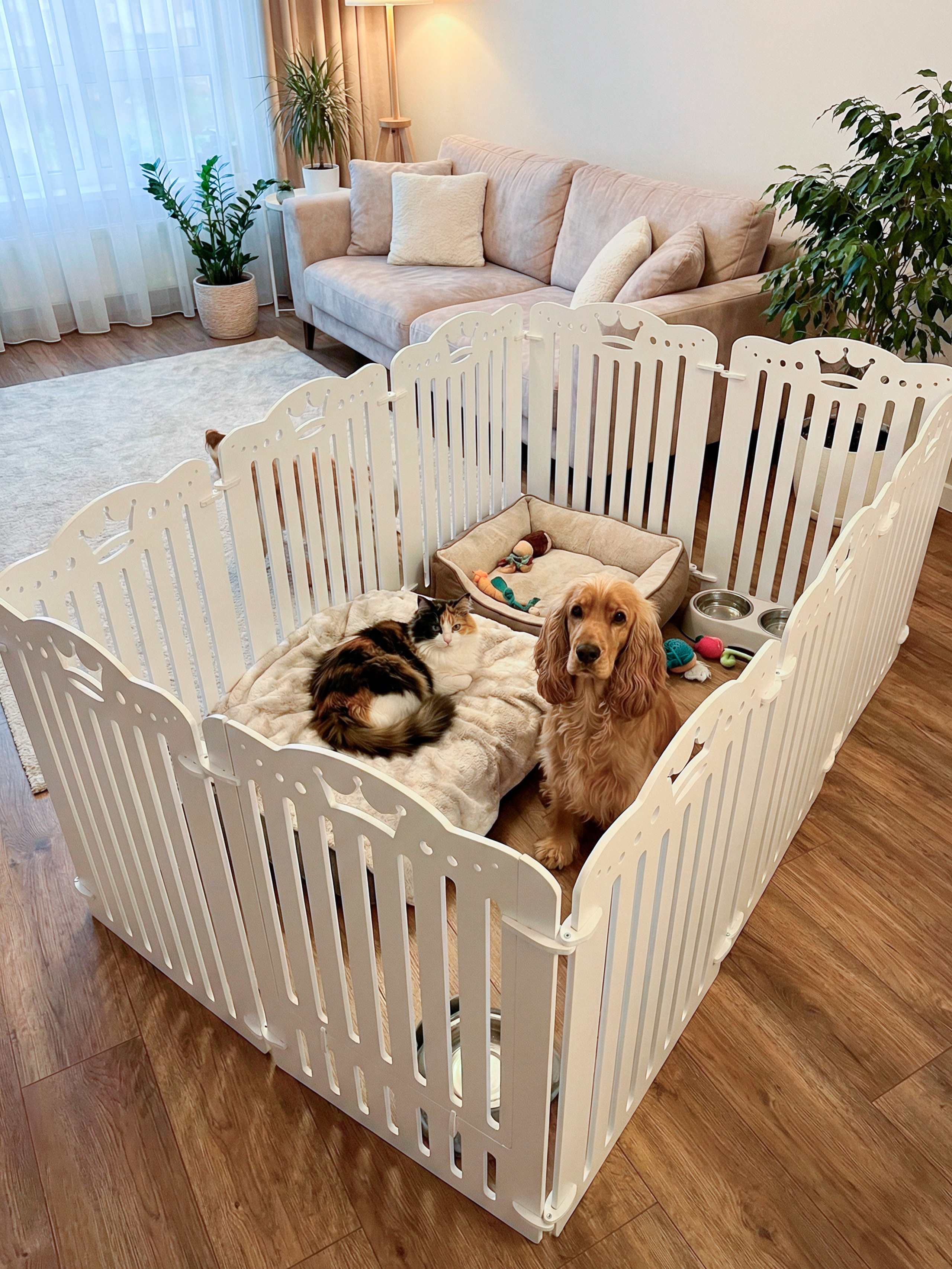 Вольер Белый (10 Секций). Murstyle