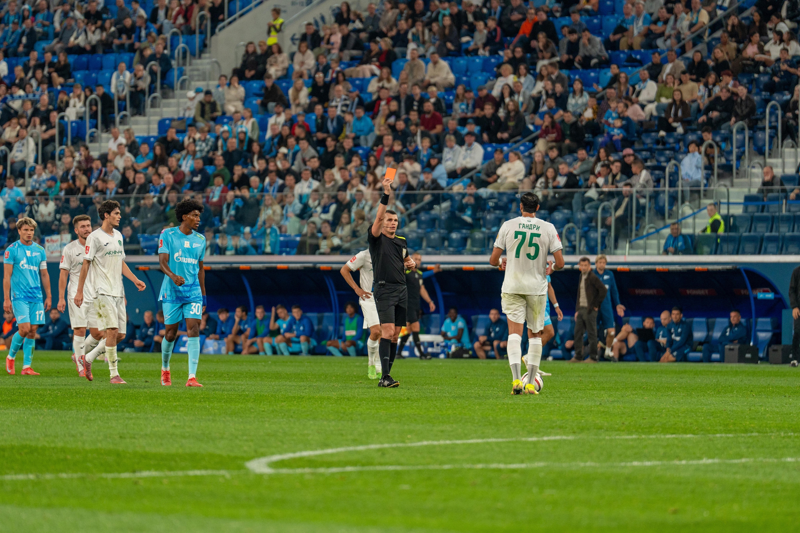 Репортаж футбольного матча Зенит – Ахмат на Газпром Арене