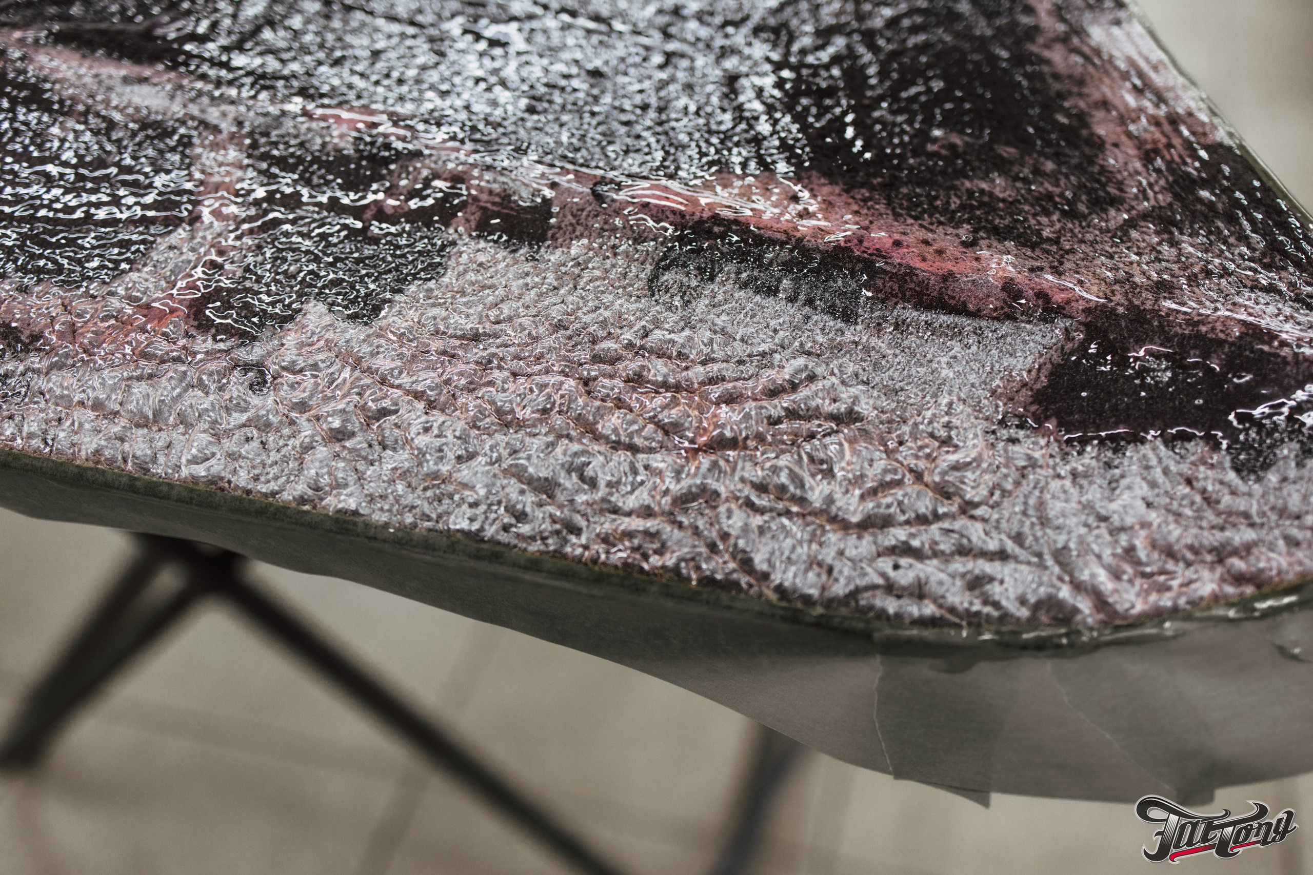 Audi S4 полный окрас кузова, кузовные работы и антихром. DeLorein