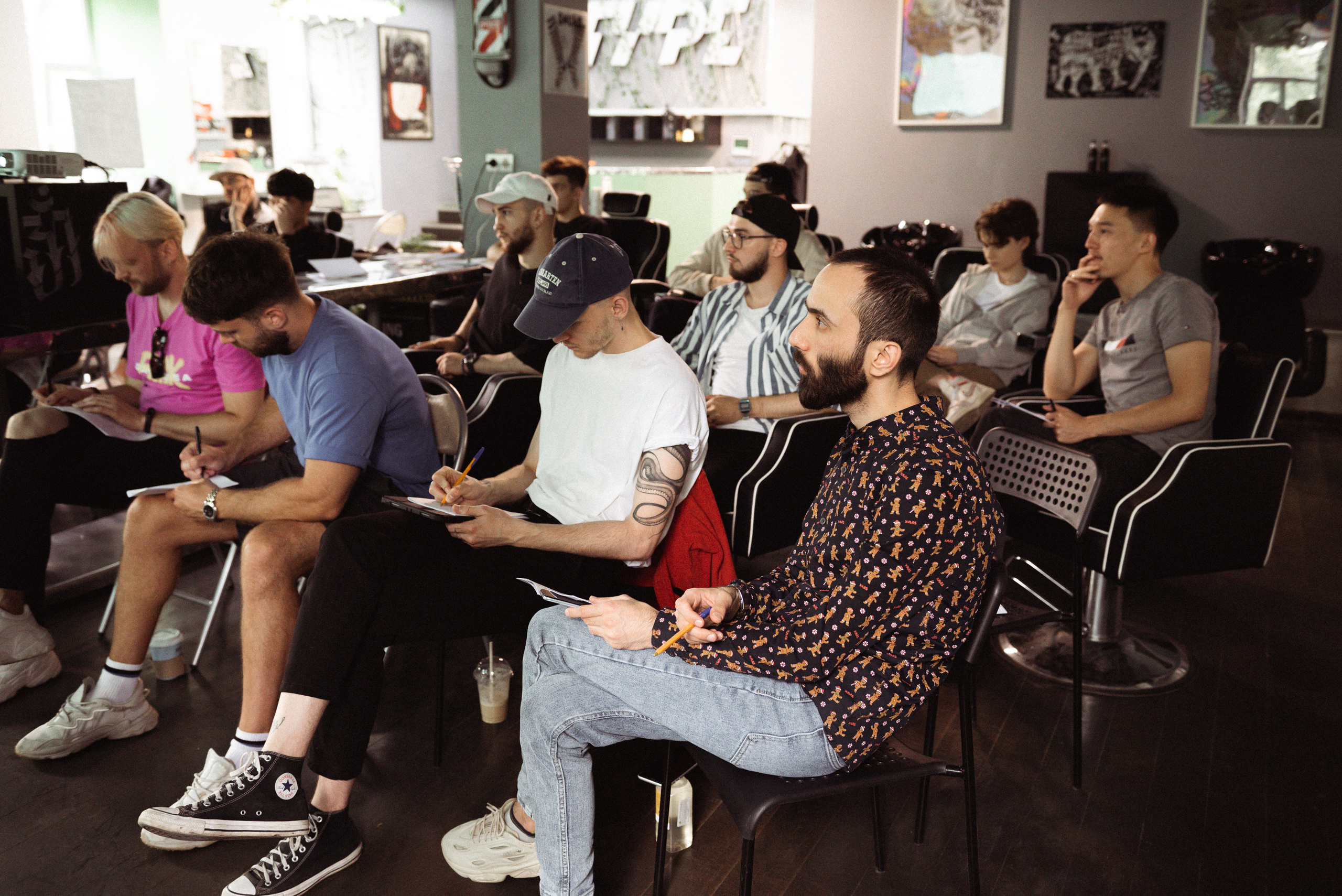 Мастер-класс для барберов. Контент-фотограф Москва репортажный фотограф Настя Профото
