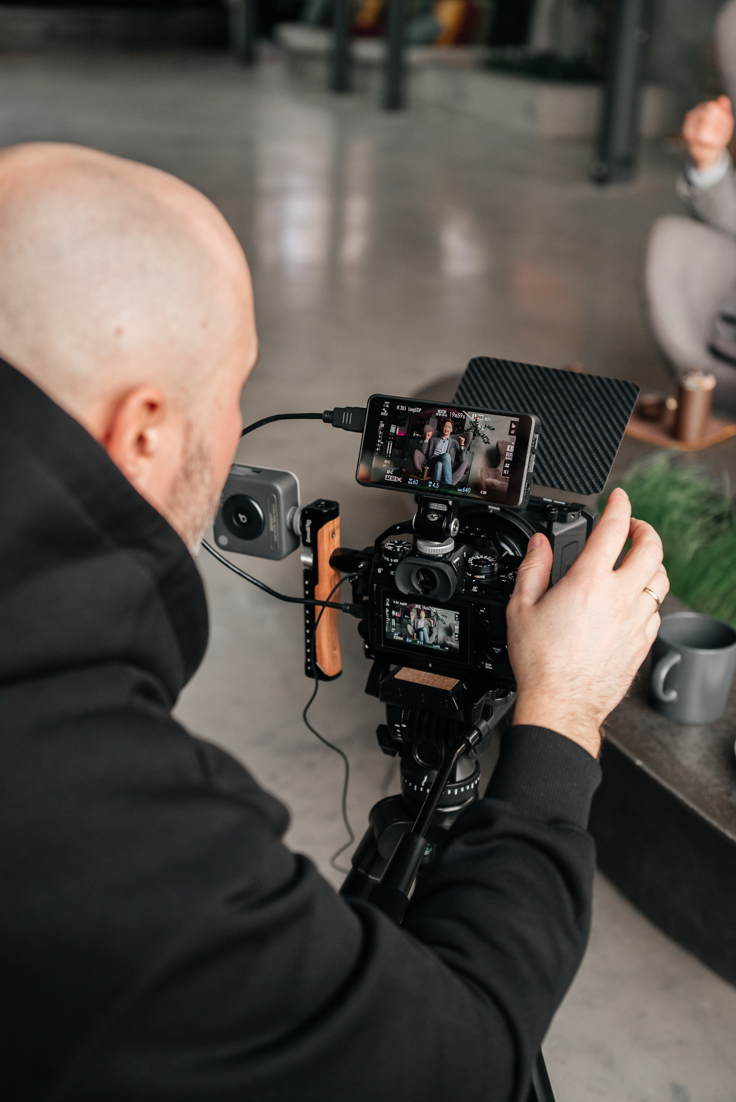 Съемка рекламного ролика. Фотограф Москва Настя Профотовна. Репортажные, свадебные и контент фотосессии