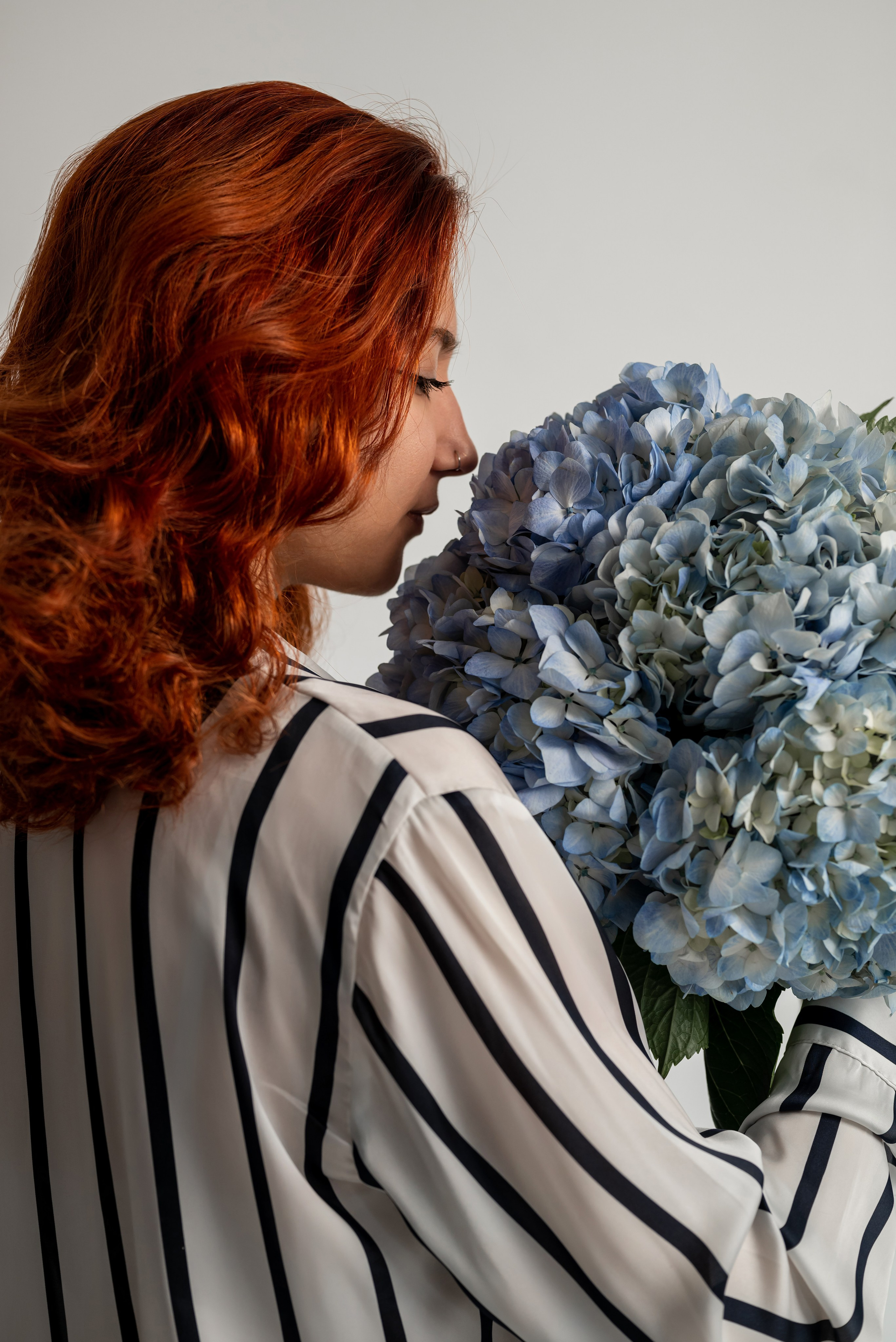Фотопроект с голубыми гортензиями. Фотограф в городе Салават
