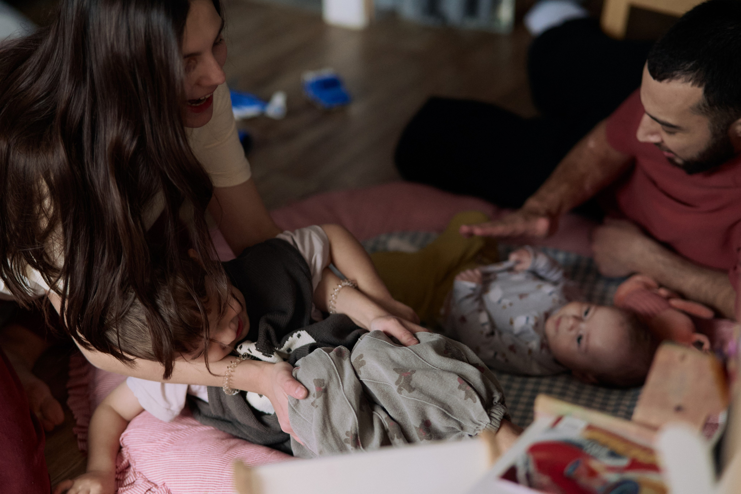 Эмир, Диана, Леон и Амин дома. Семейный и свадебный lifestyle-фотограф в Москве Мария Петрова