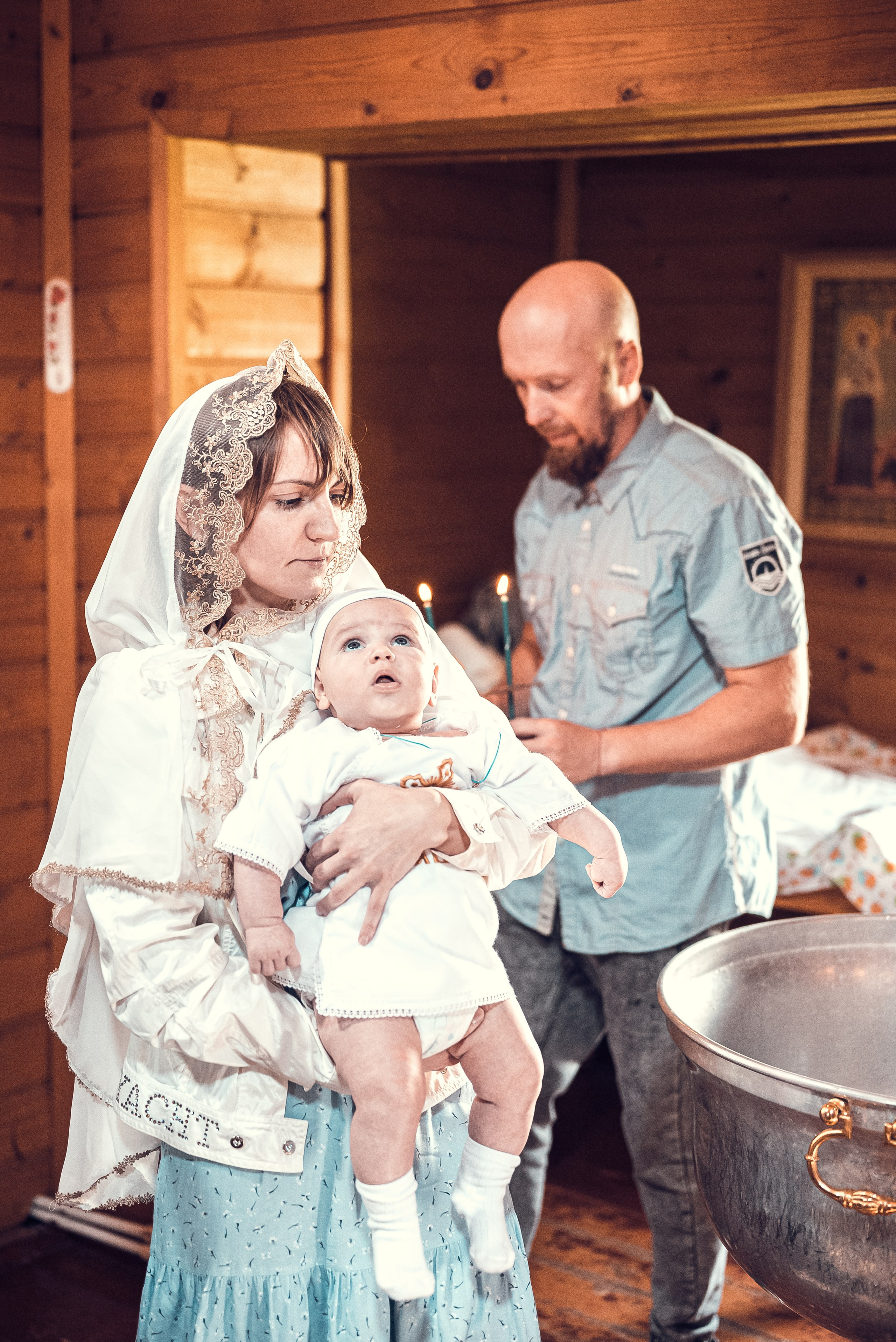 Крещение Павла. Семейный и детский фотограф Москва
