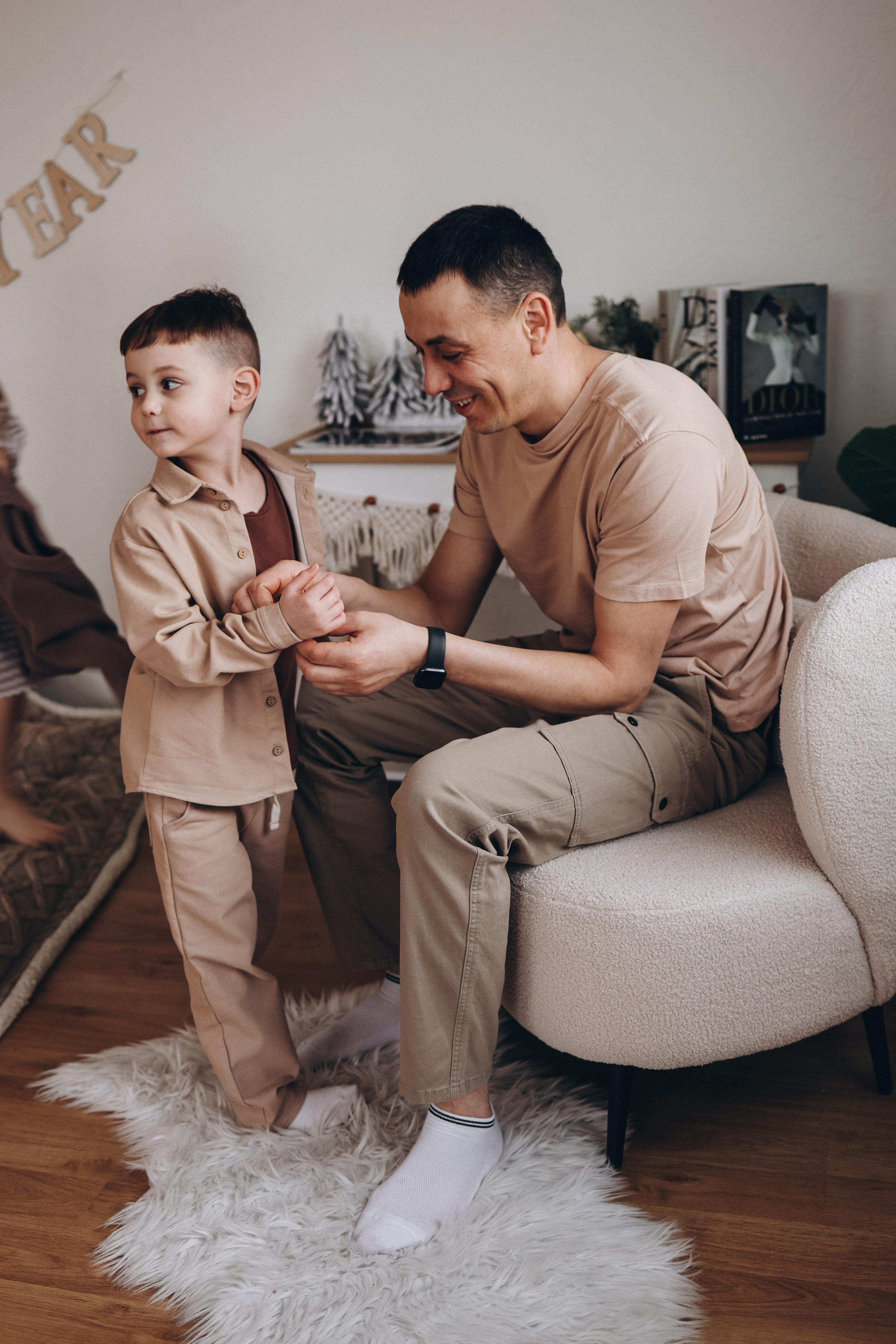 Новогодняя съёмка в студии. Семейный и детский фотограф в Москве Маргарита Сереброва