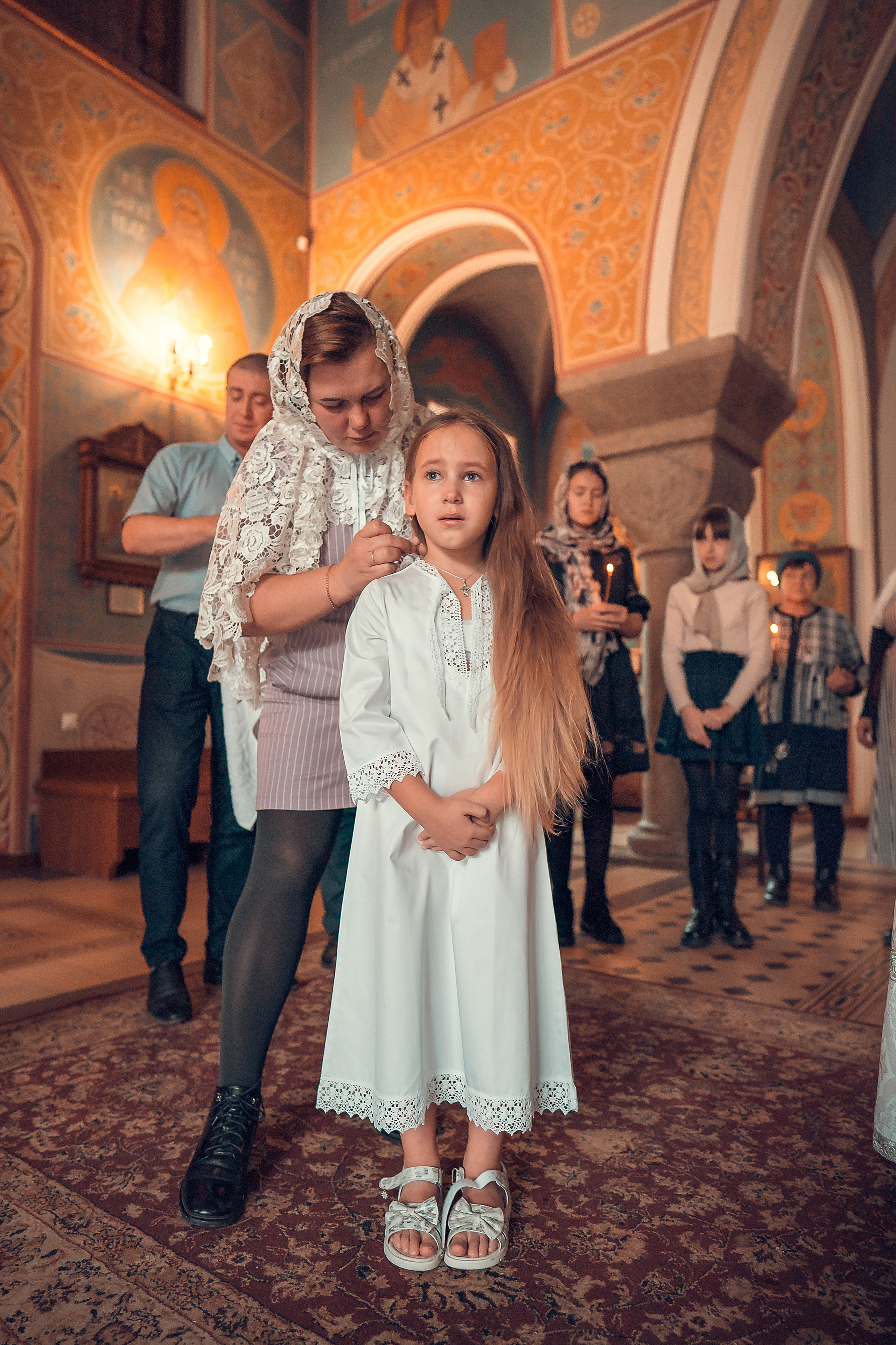 ТАИНСТВО КРЕЩЕНИЯ КАРИНЫ ХРАМ ИОАННА ПРЕДТЕЧИ. Фотограф на Крещение и Венчание в Красноярске Рамазанова Юлия