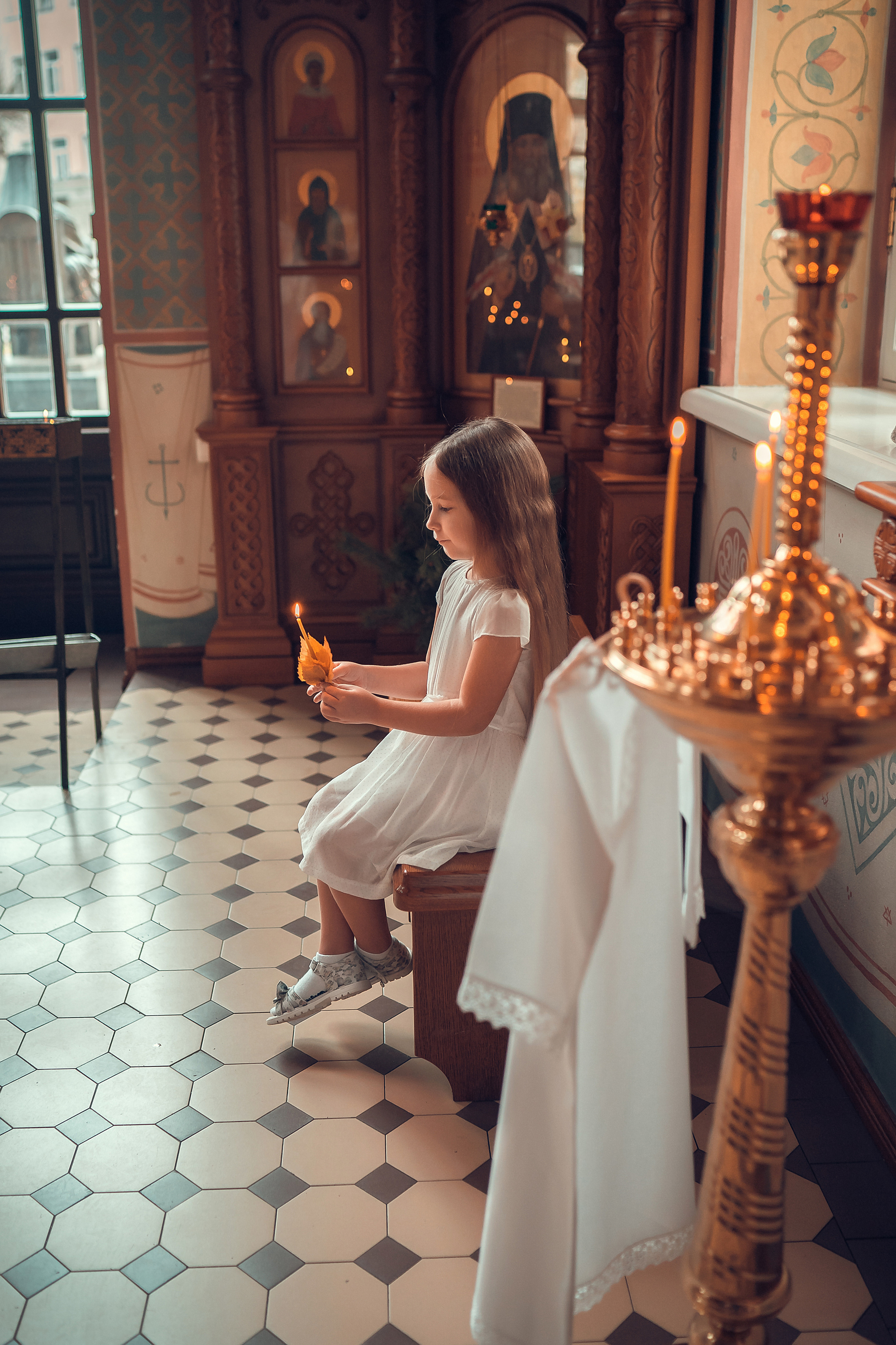 ТАИНСТВО КРЕЩЕНИЯ КАРИНЫ ХРАМ ИОАННА ПРЕДТЕЧИ. Фотограф на Крещение и Венчание в Красноярске Рамазанова Юлия