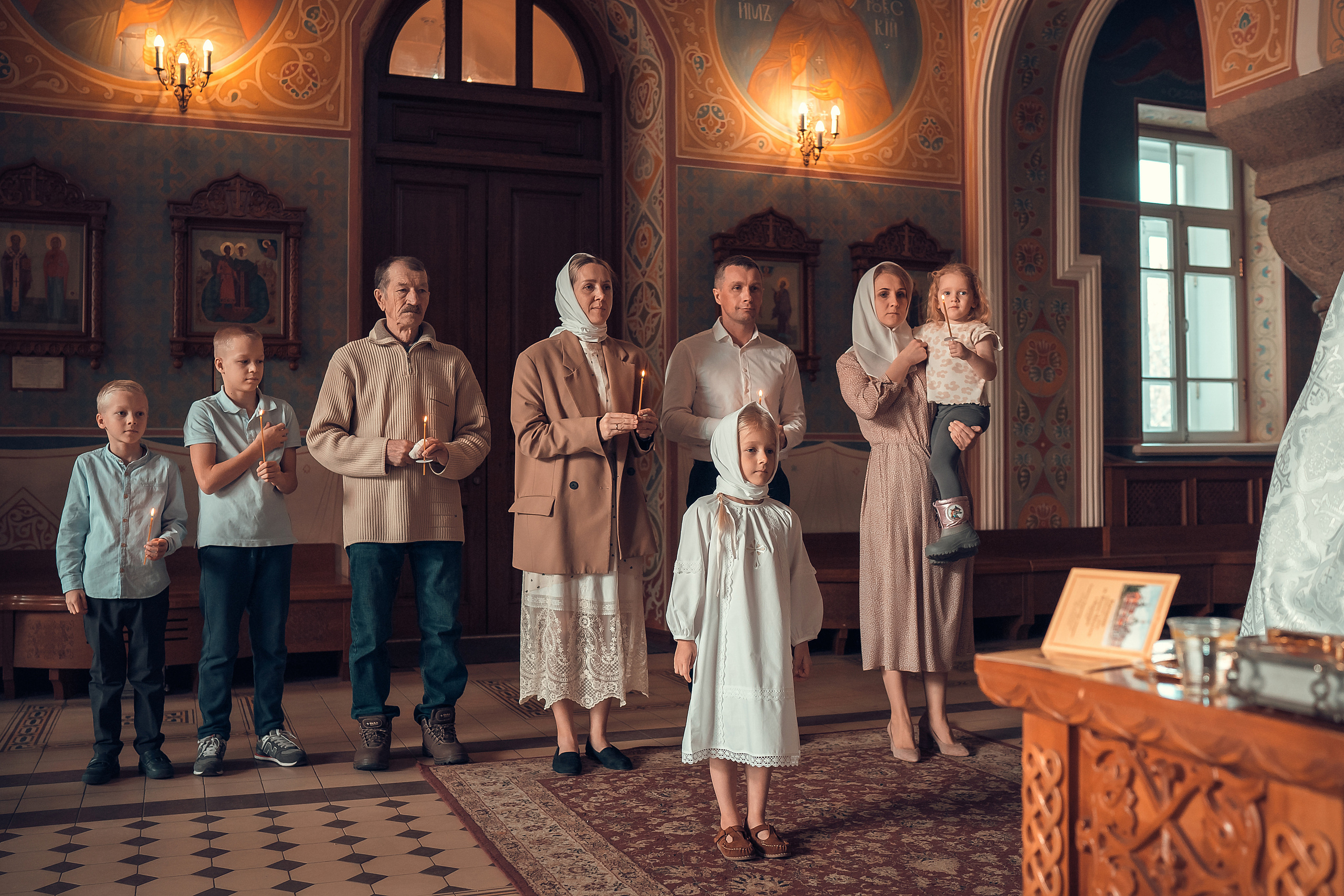 Таинство Крещения Стефании. Фотограф на Крещение и Венчание в Красноярске Рамазанова Юлия