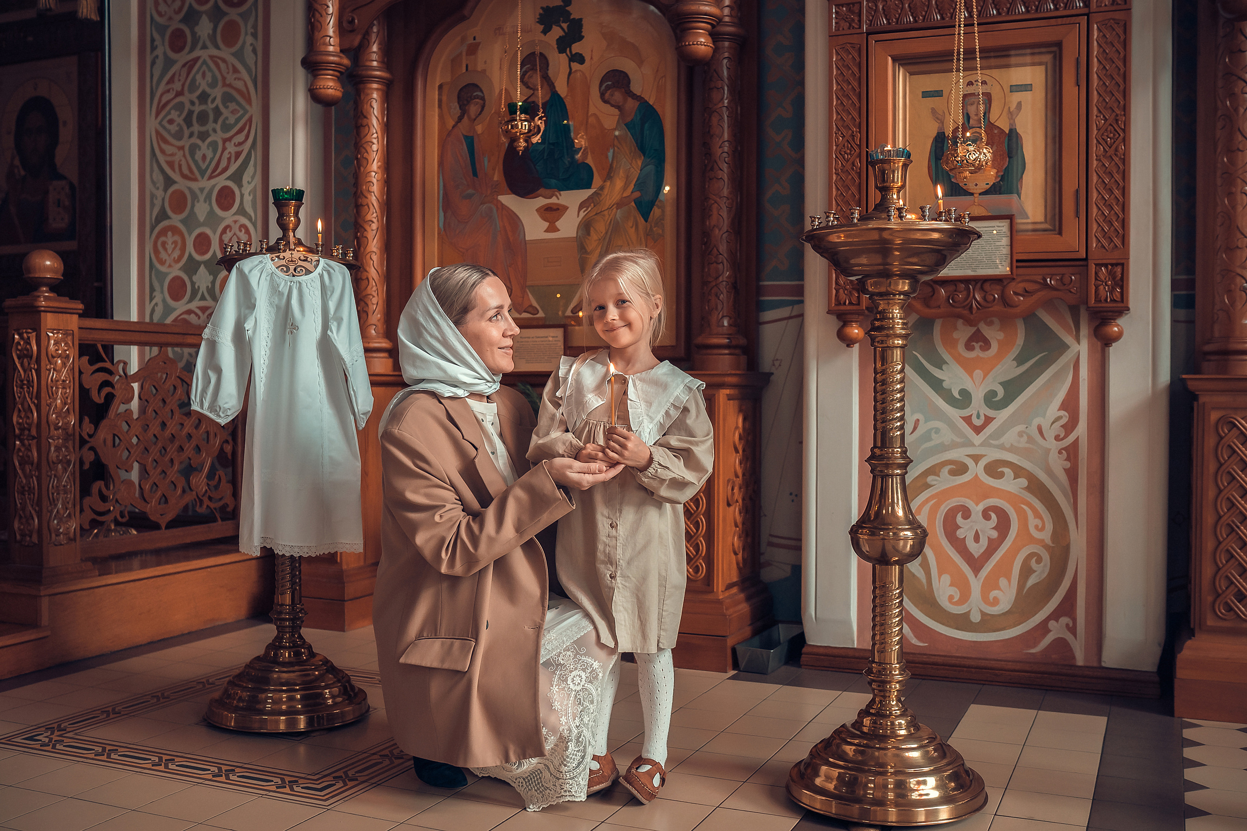 Таинство Крещения Стефании. Фотограф на Крещение и Венчание в Красноярске Рамазанова Юлия