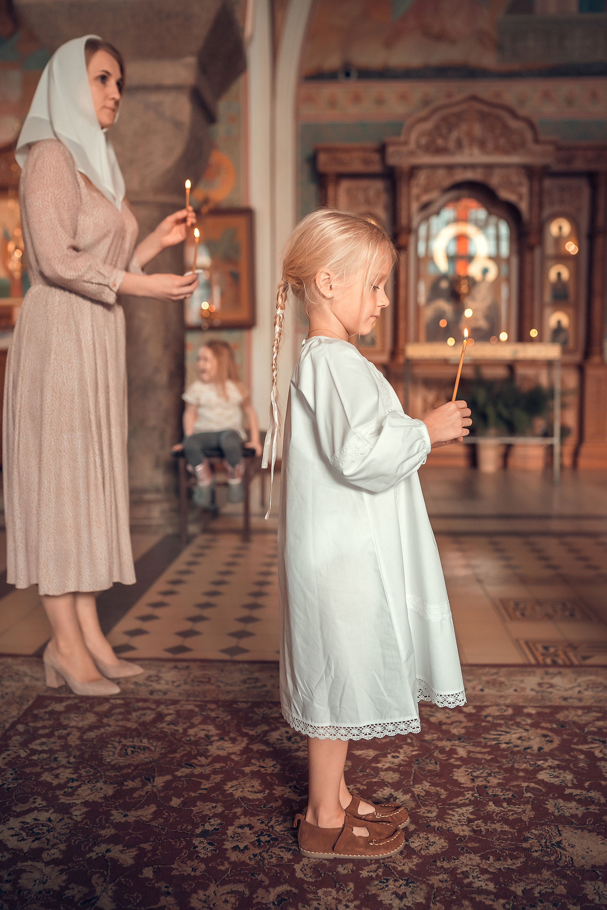 Таинство Крещения Стефании. Фотограф на Крещение и Венчание в Красноярске Рамазанова Юлия