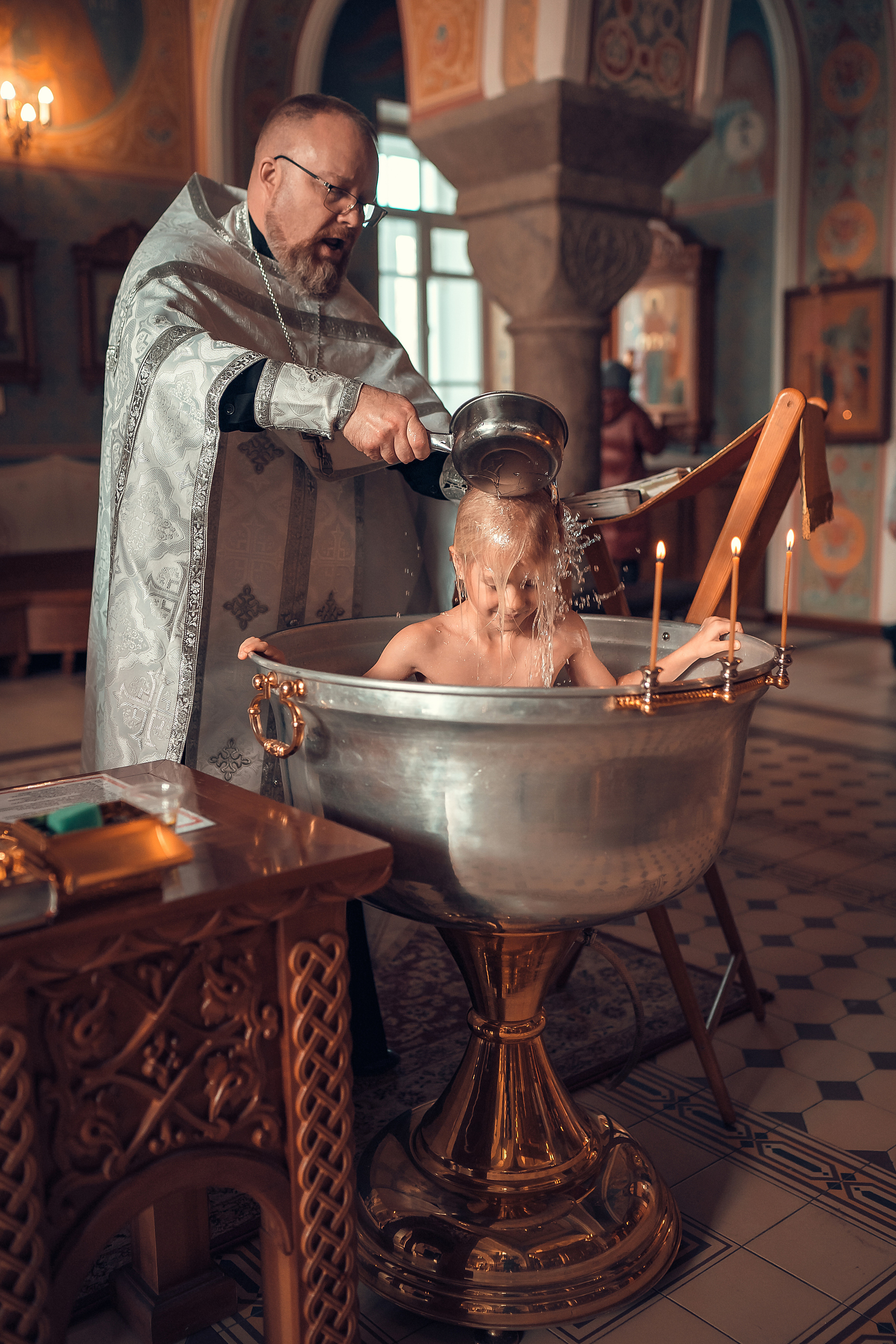 Таинство Крещения Стефании. Фотограф на Крещение и Венчание в Красноярске Рамазанова Юлия