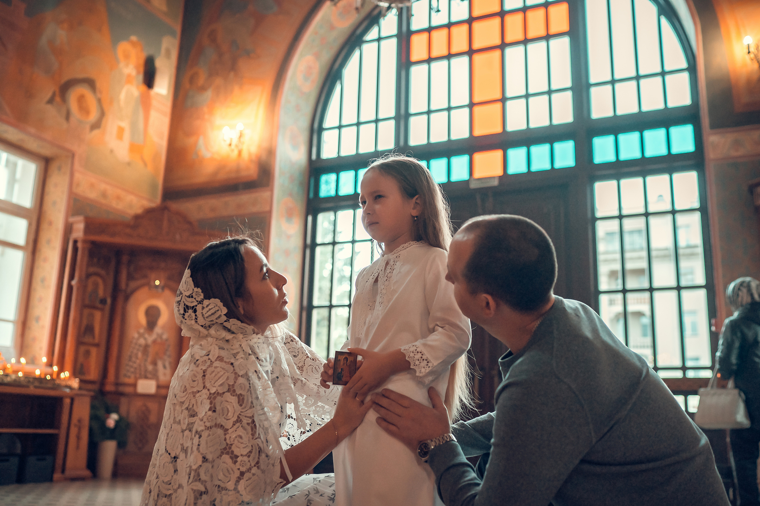 ТАИНСТВО КРЕЩЕНИЯ КАРИНЫ ХРАМ ИОАННА ПРЕДТЕЧИ. Фотограф на Крещение и Венчание в Красноярске Рамазанова Юлия