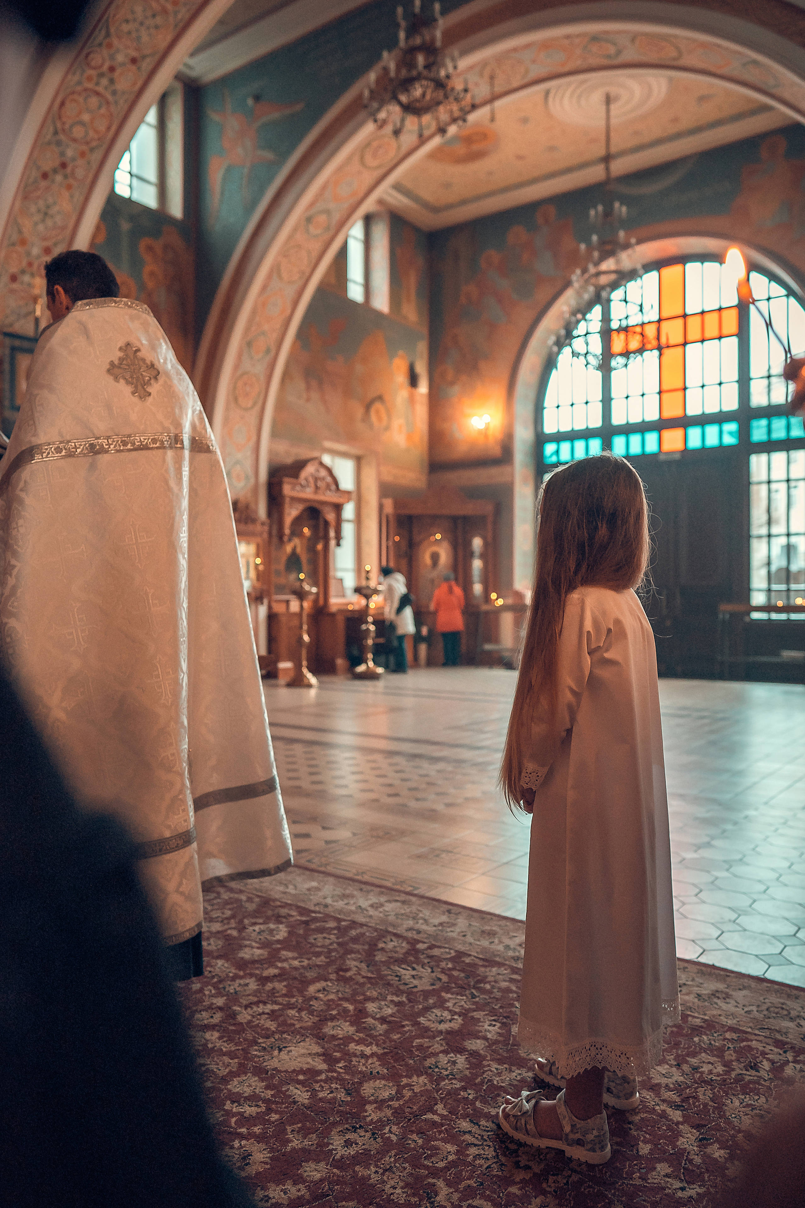 ТАИНСТВО КРЕЩЕНИЯ КАРИНЫ ХРАМ ИОАННА ПРЕДТЕЧИ. Фотограф на Крещение и Венчание в Красноярске Рамазанова Юлия