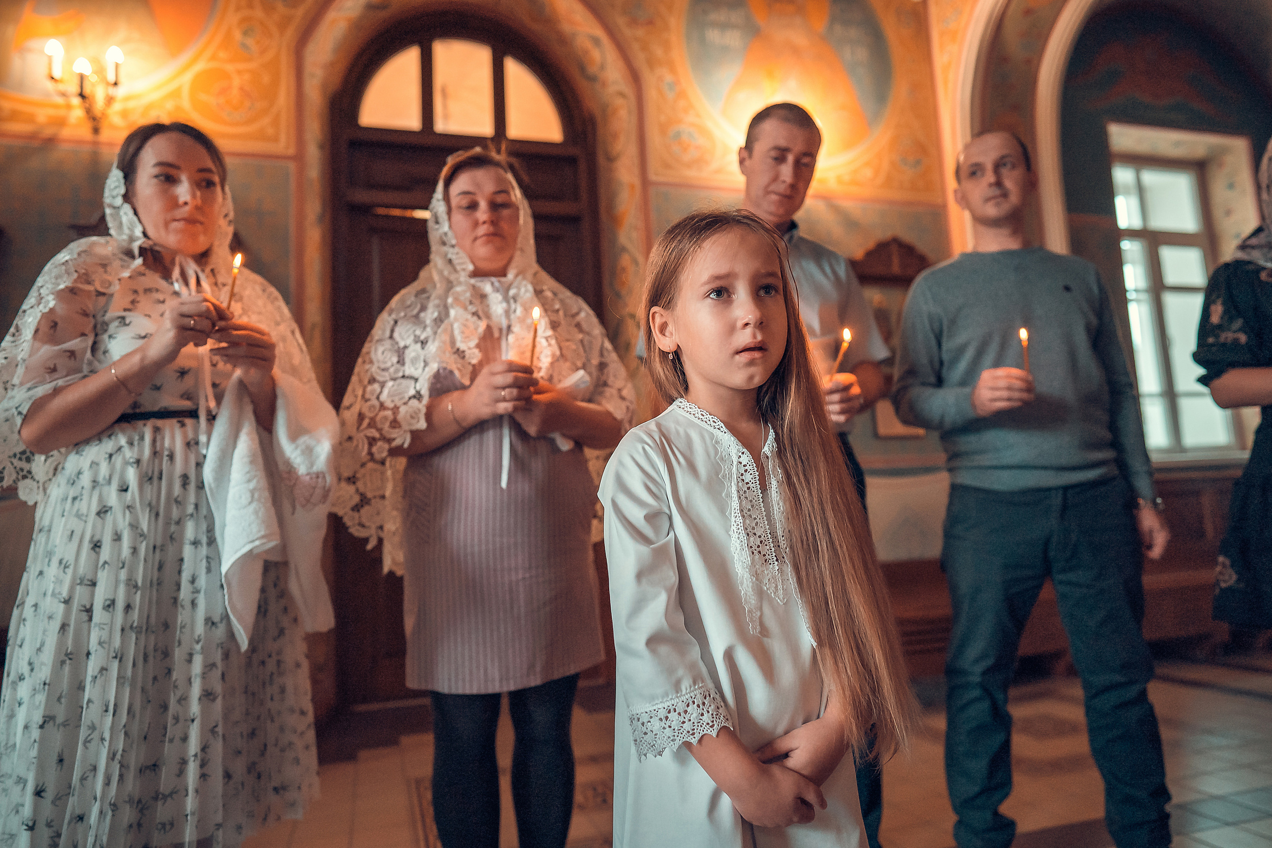 ТАИНСТВО КРЕЩЕНИЯ КАРИНЫ ХРАМ ИОАННА ПРЕДТЕЧИ. Фотограф на Крещение и Венчание в Красноярске Рамазанова Юлия