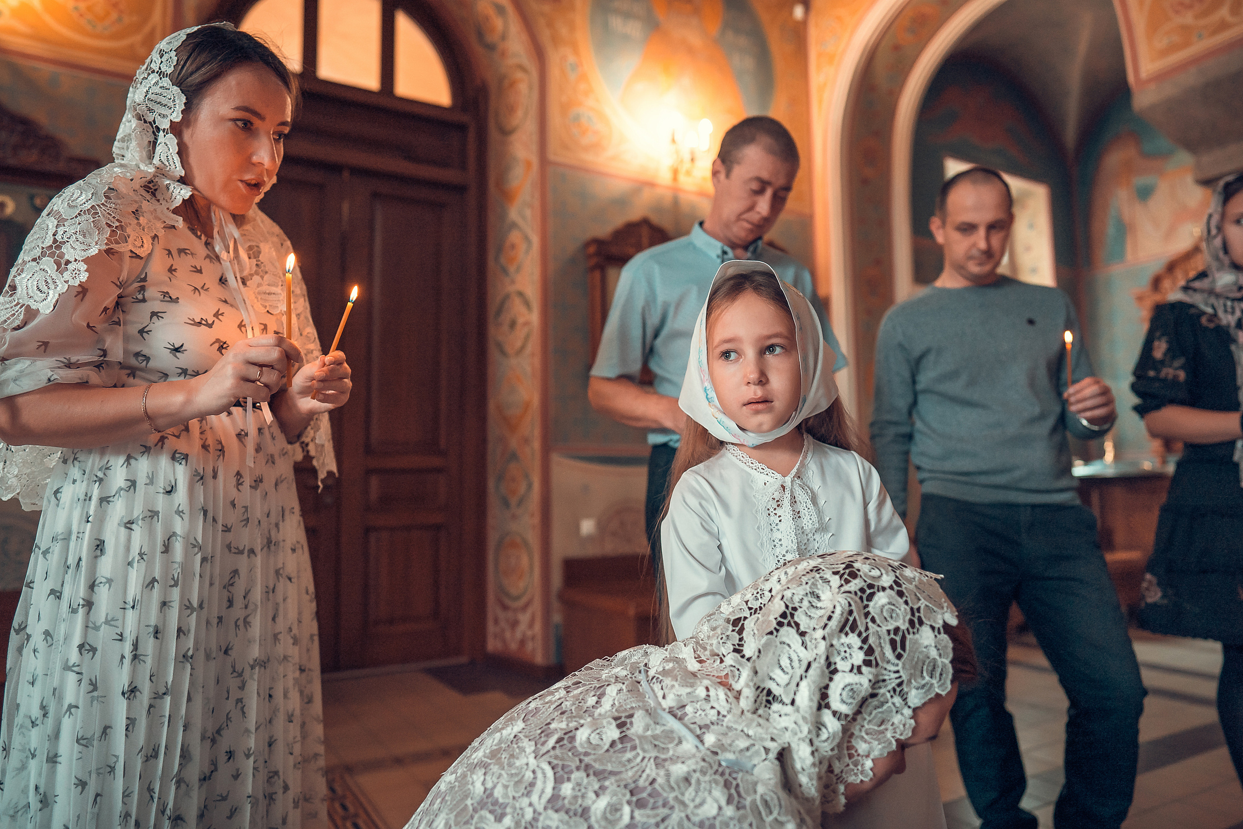 ТАИНСТВО КРЕЩЕНИЯ КАРИНЫ ХРАМ ИОАННА ПРЕДТЕЧИ. Фотограф на Крещение и Венчание в Красноярске Рамазанова Юлия