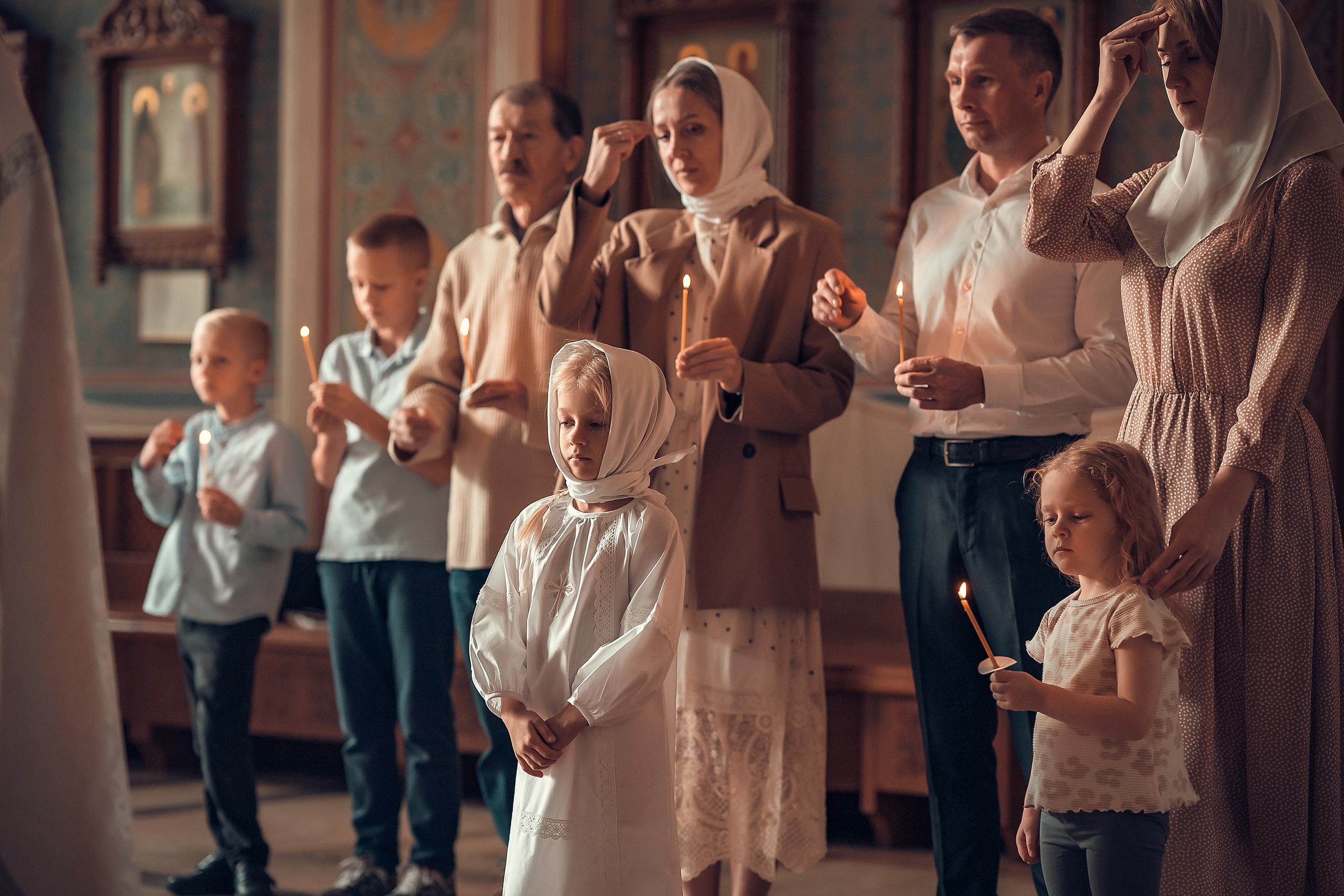 Таинство Крещения Стефании. Фотограф на Крещение и Венчание в Красноярске Рамазанова Юлия