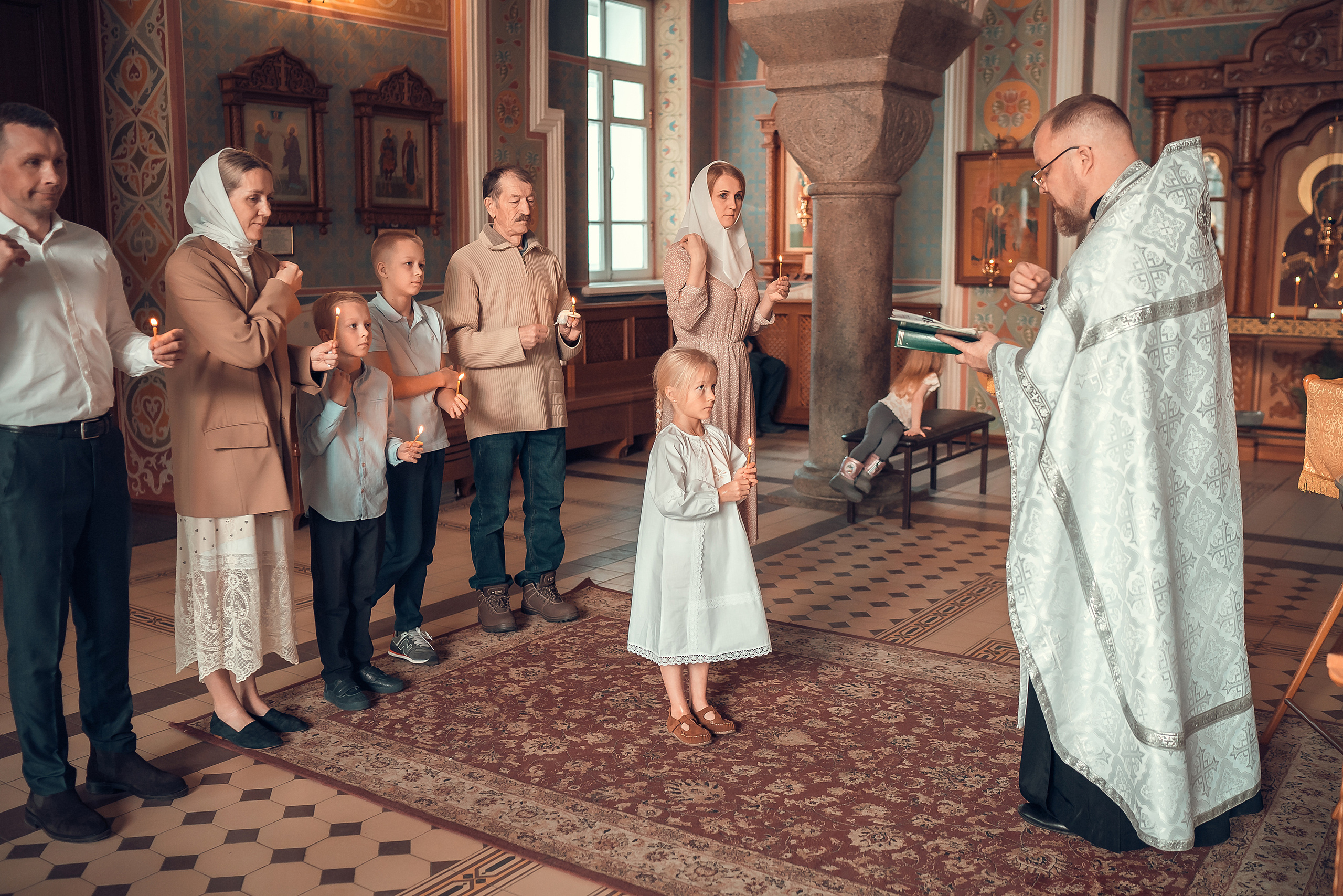Таинство Крещения Стефании. Фотограф на Крещение и Венчание в Красноярске Рамазанова Юлия