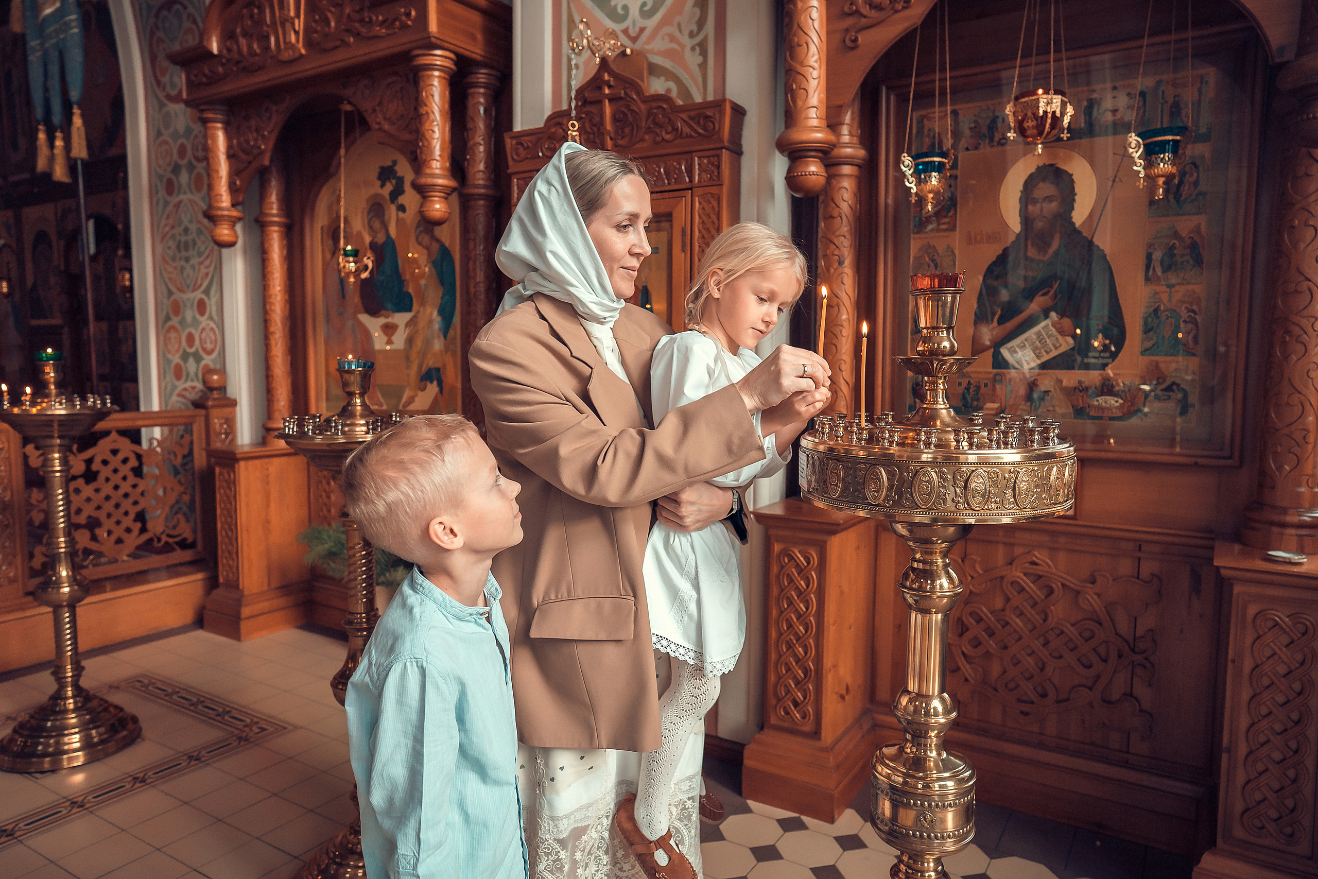 Таинство Крещения Стефании. Фотограф на Крещение и Венчание в Красноярске Рамазанова Юлия