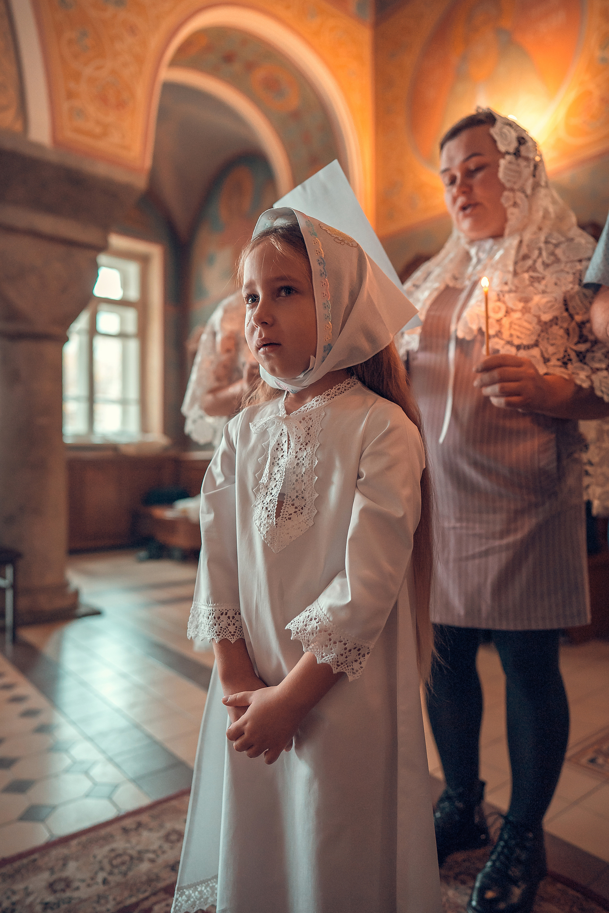 ТАИНСТВО КРЕЩЕНИЯ КАРИНЫ ХРАМ ИОАННА ПРЕДТЕЧИ. Фотограф на Крещение и Венчание в Красноярске Рамазанова Юлия