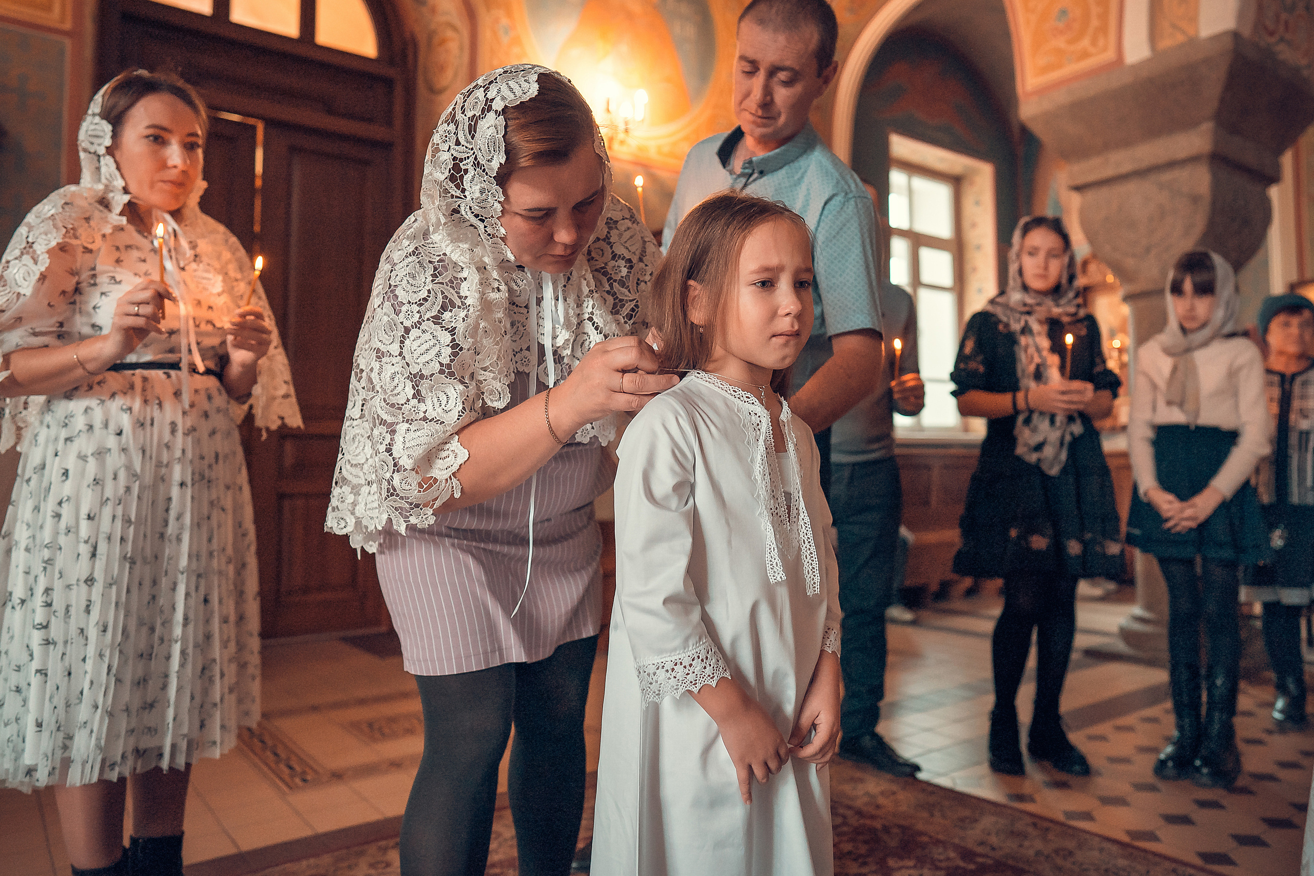 ТАИНСТВО КРЕЩЕНИЯ КАРИНЫ ХРАМ ИОАННА ПРЕДТЕЧИ. Фотограф на Крещение и Венчание в Красноярске Рамазанова Юлия