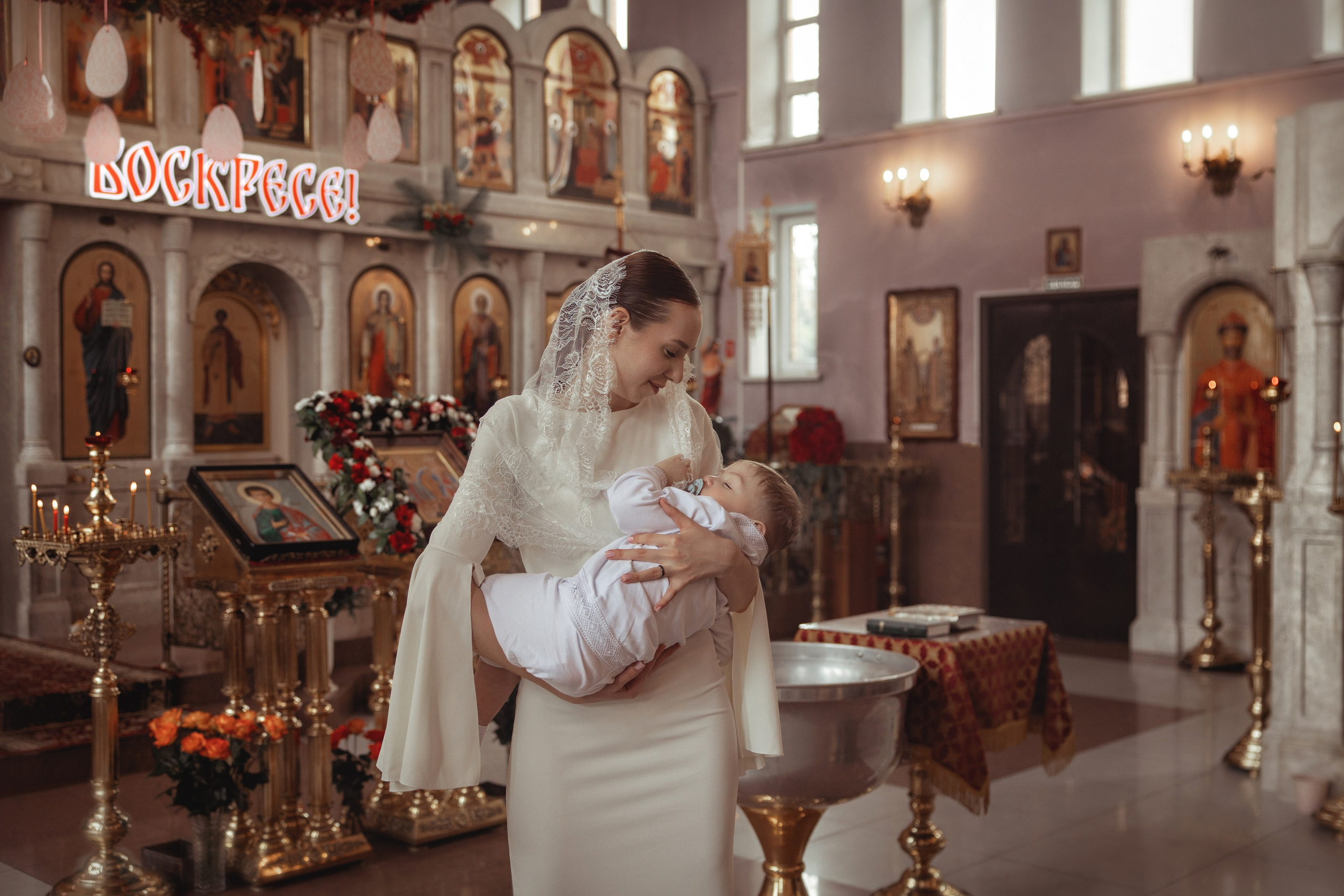 Таинство Крещения Льва. Храм Архангела Михаила г. Краснодар. Фотограф на Крещение и Венчание Краснодарский край — Гранкина Юлия