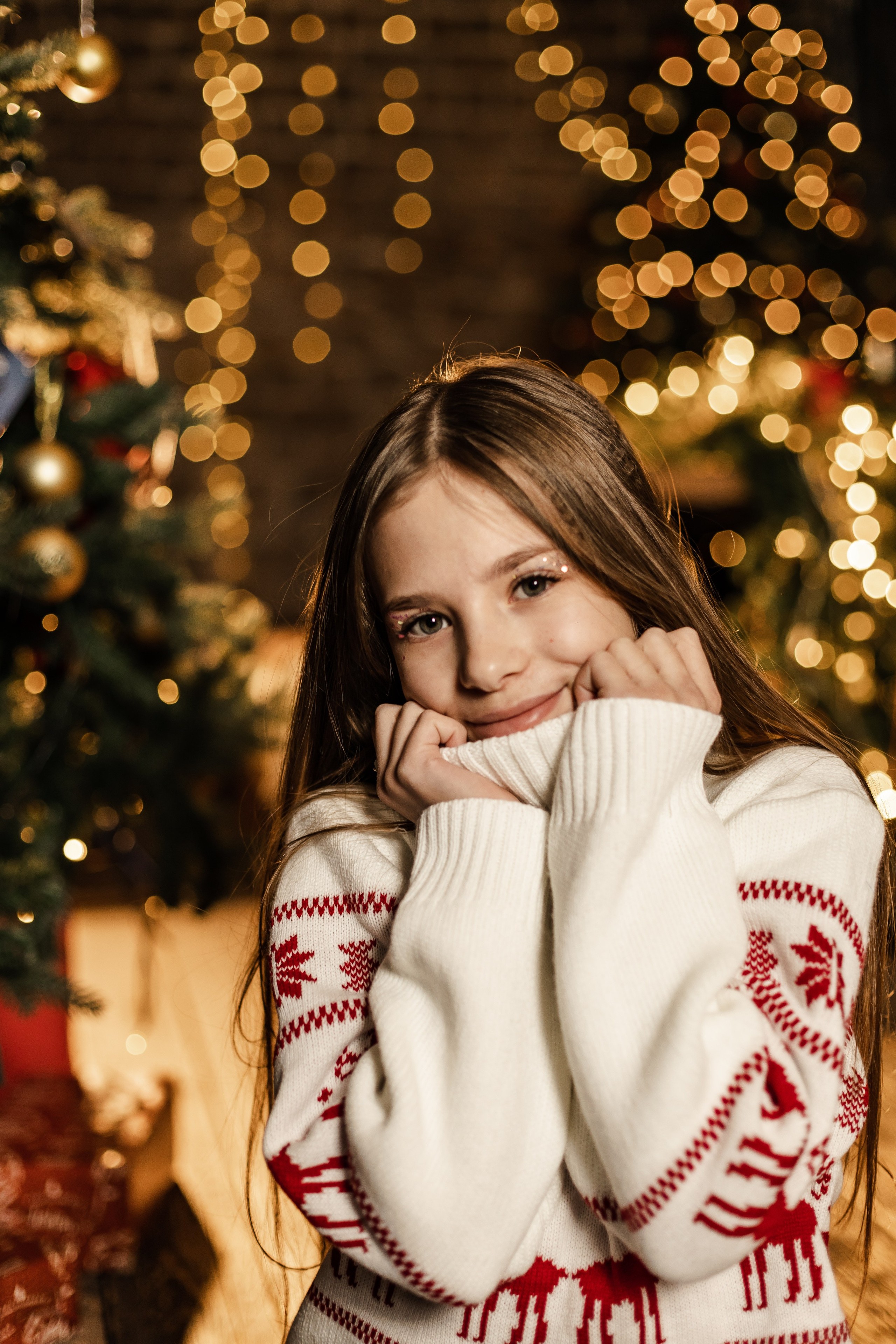 Новогодние семейные съёмки в фотостудии. Свадебный и семейный фотограф Дарья Осипова (Никитина). Саратов