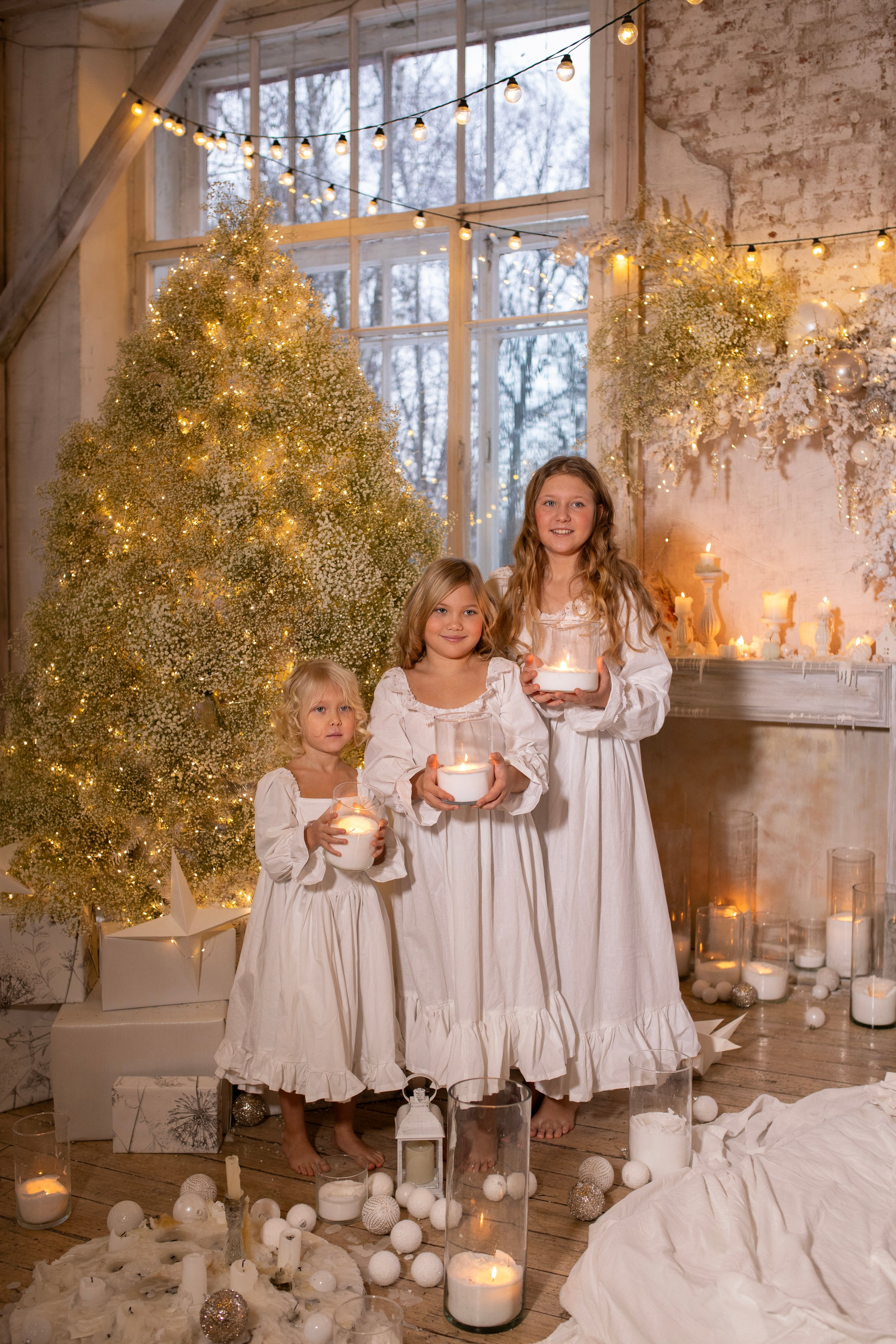 Новогодняя фотосессия Анны с детьми. Арт- фотограф Москва