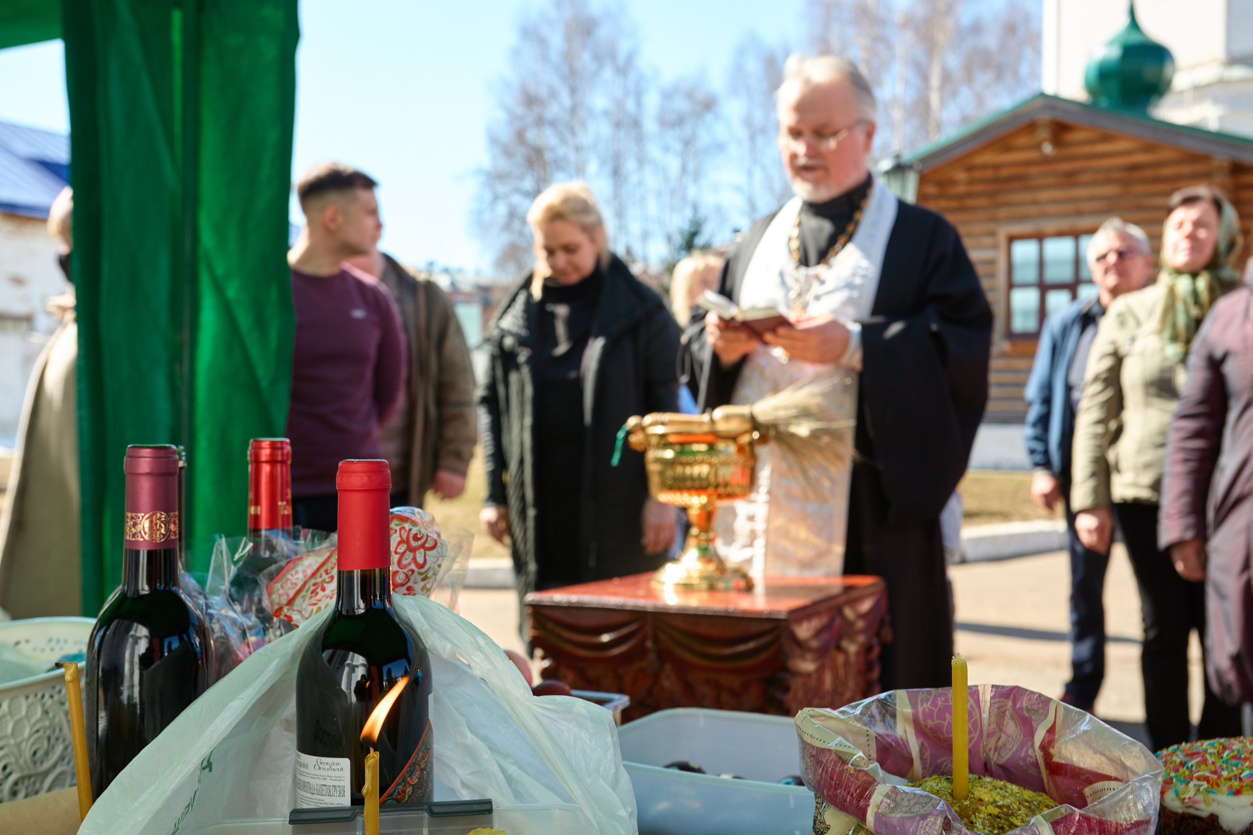 Освящение куличей. Фотограф Илья Прохоров в Кирове