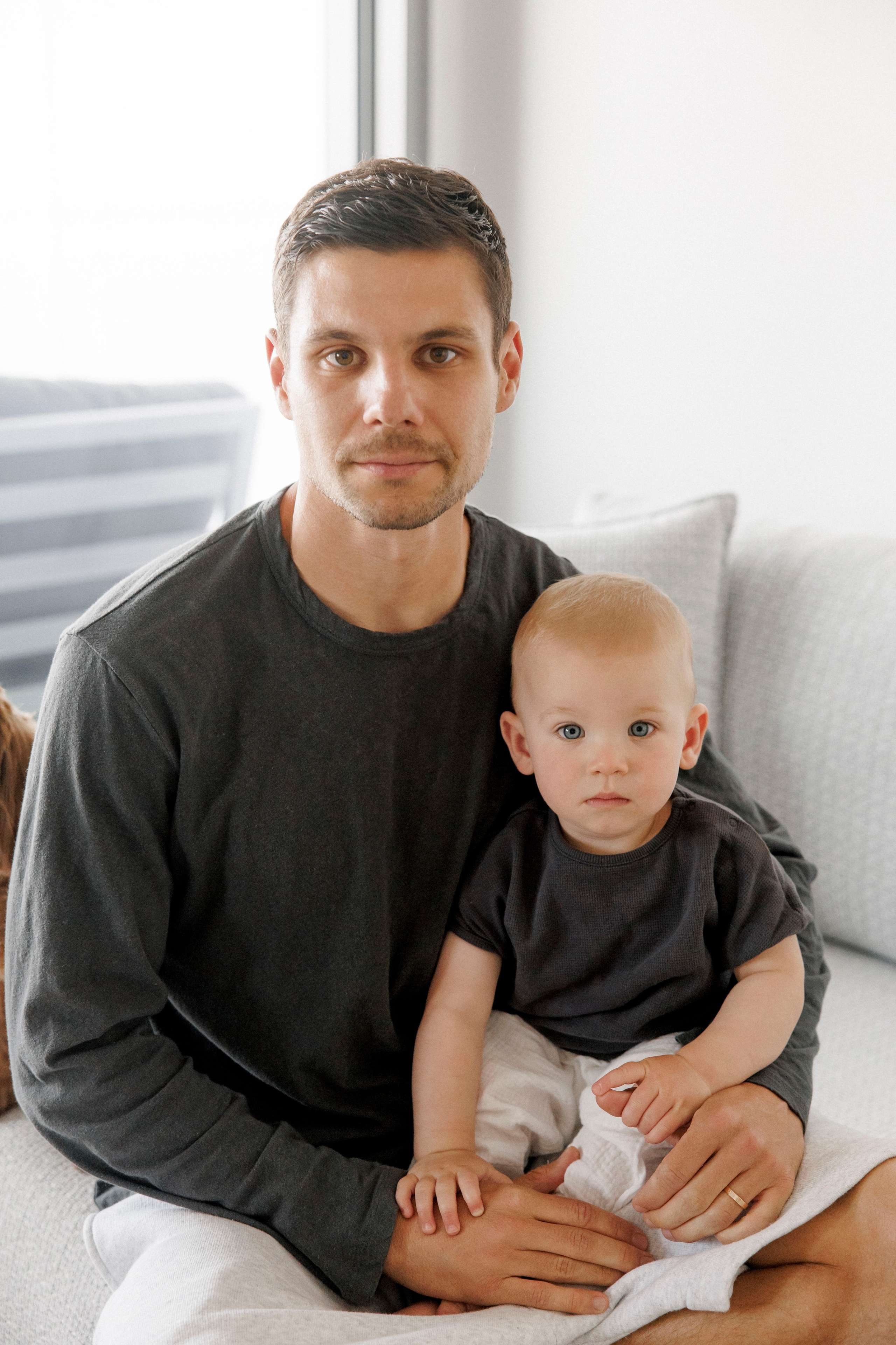 One year old at home. Wedding and family photographer