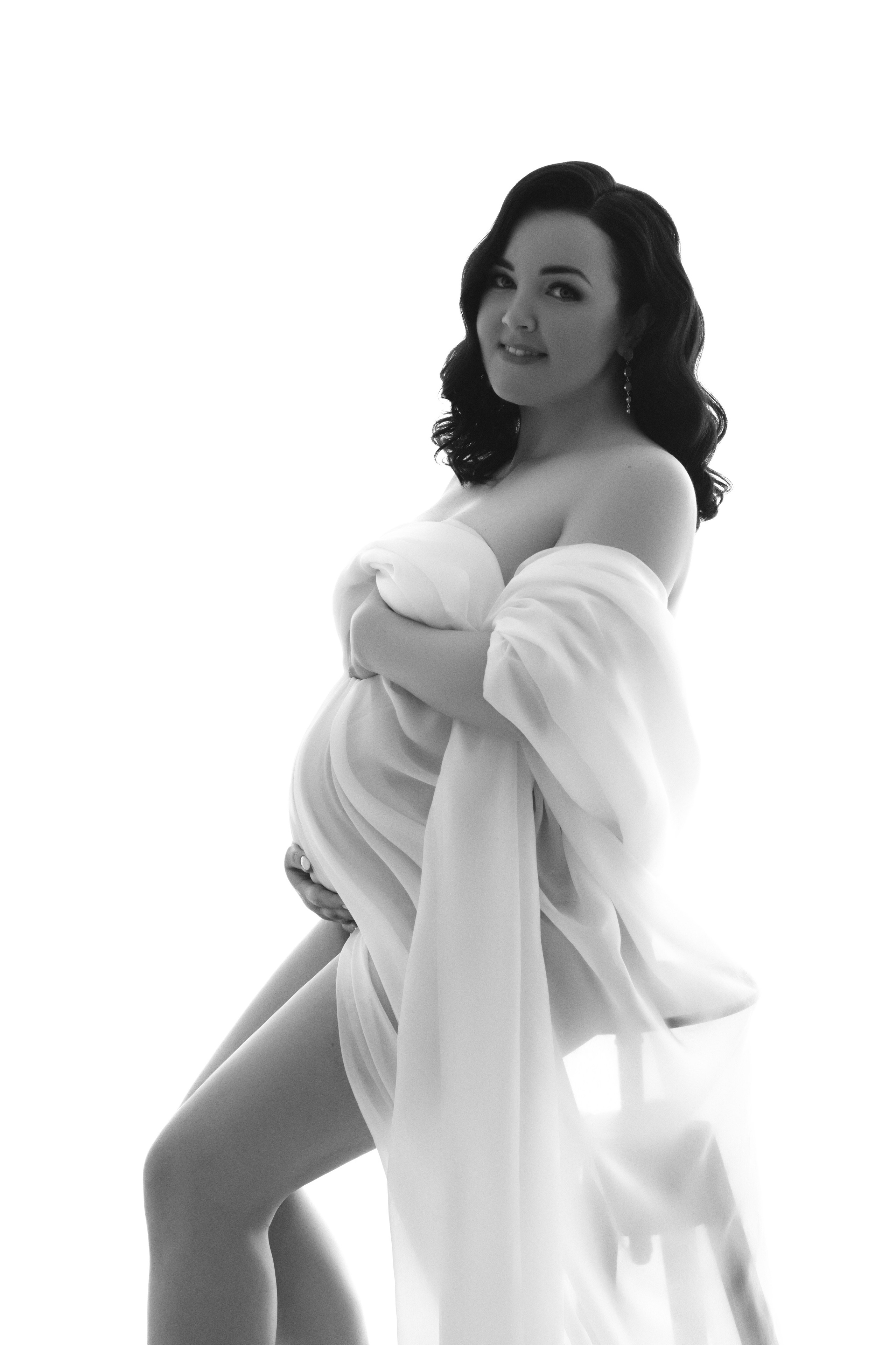 Кадры со статичной тканью. Фотограф беременности в Крыму Бобкова Ирина