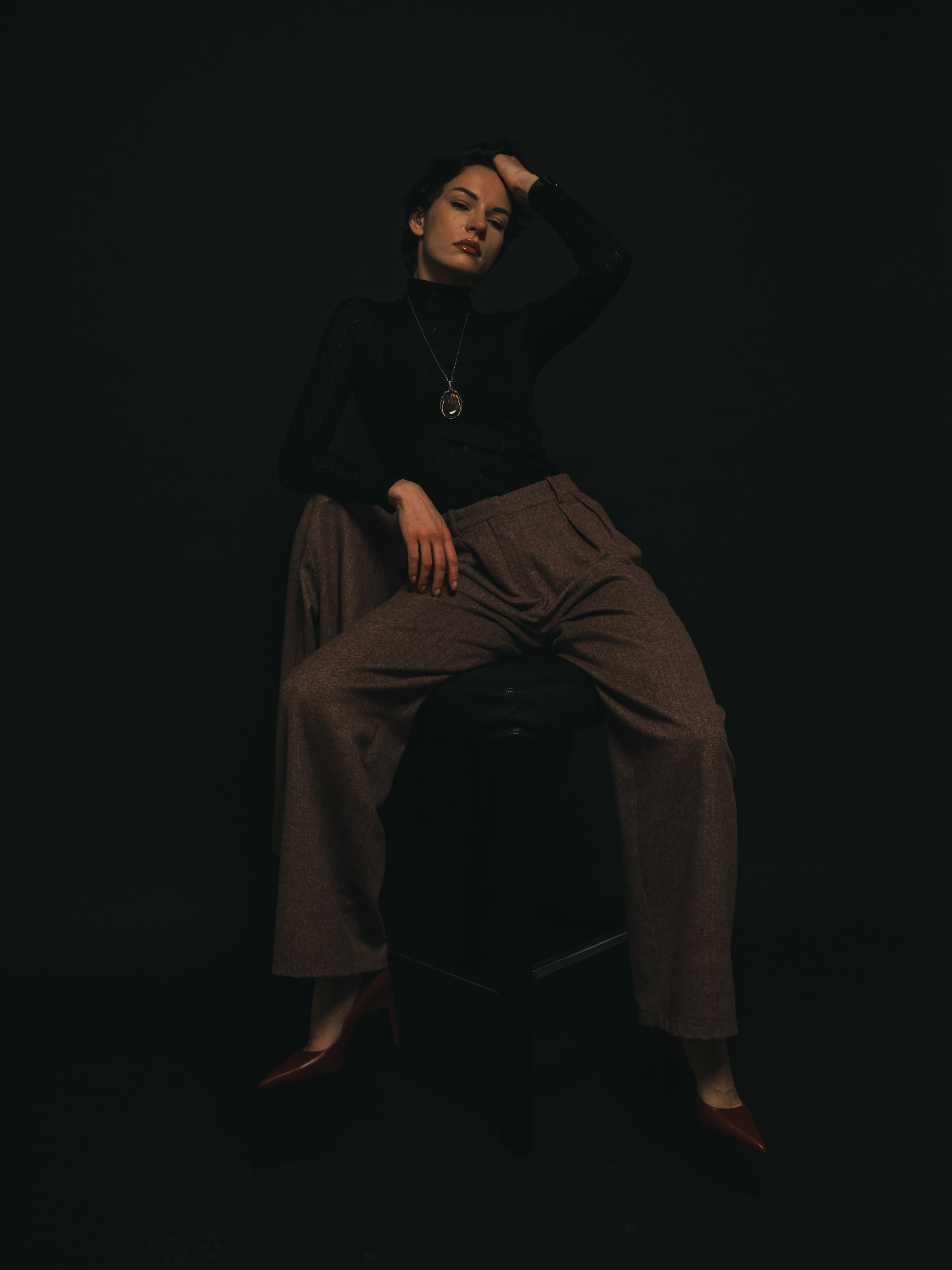 Женская студийная фотосессия