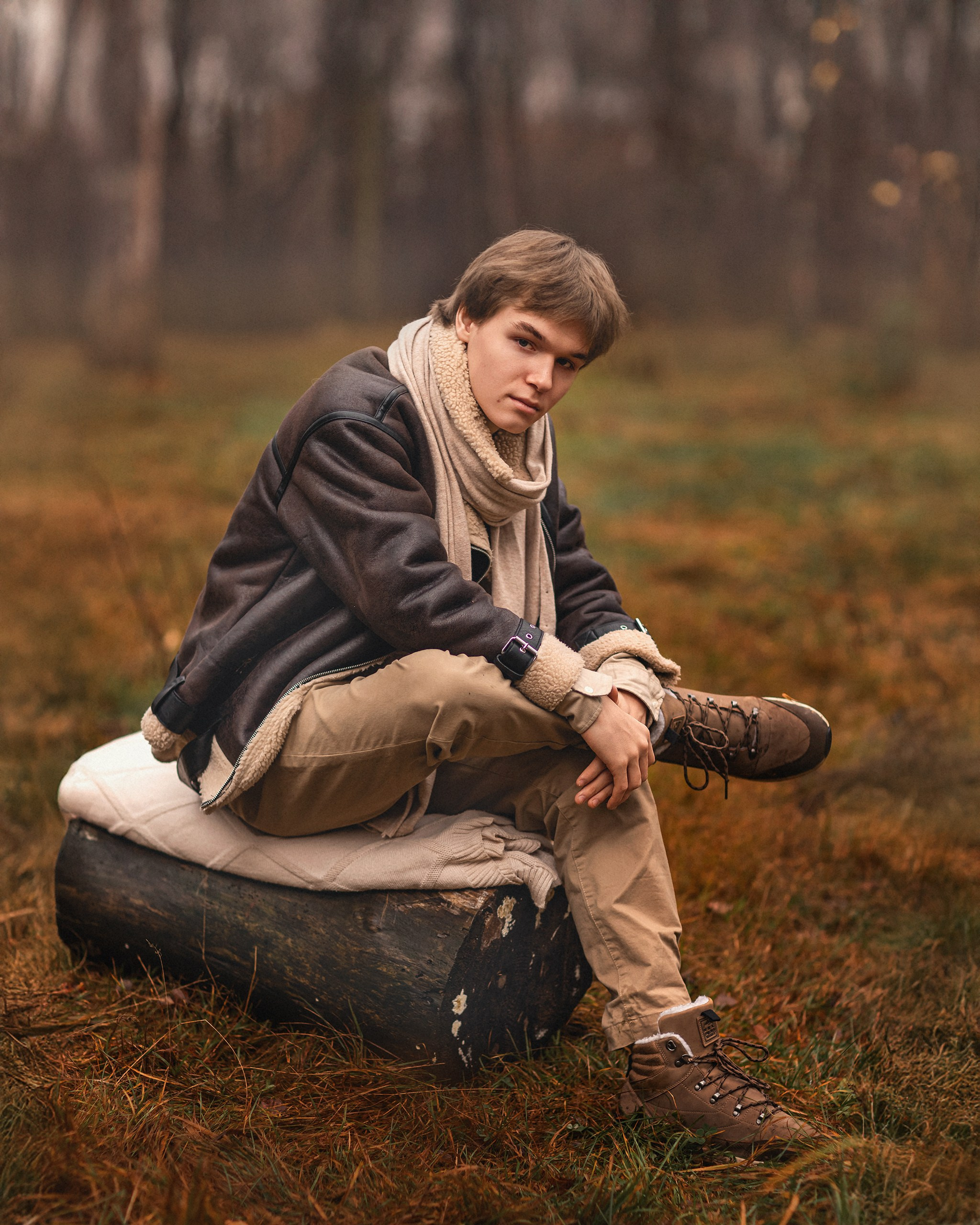 Осенняя лавстори. Детский и семейный фотограф Елена Михайлова в Москве