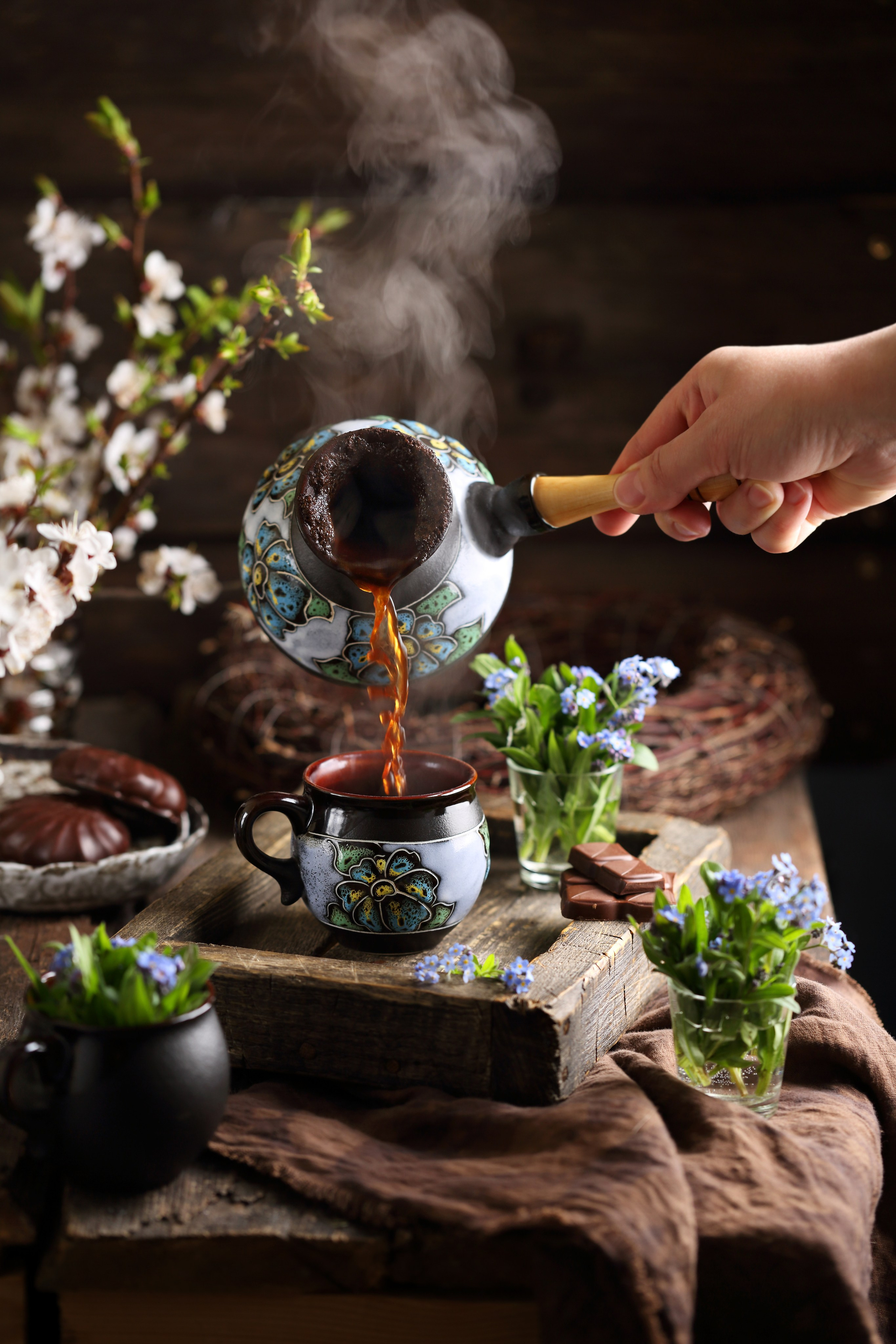 Посуда для чая и кофе. Фуд-фотограф Оксана Голева