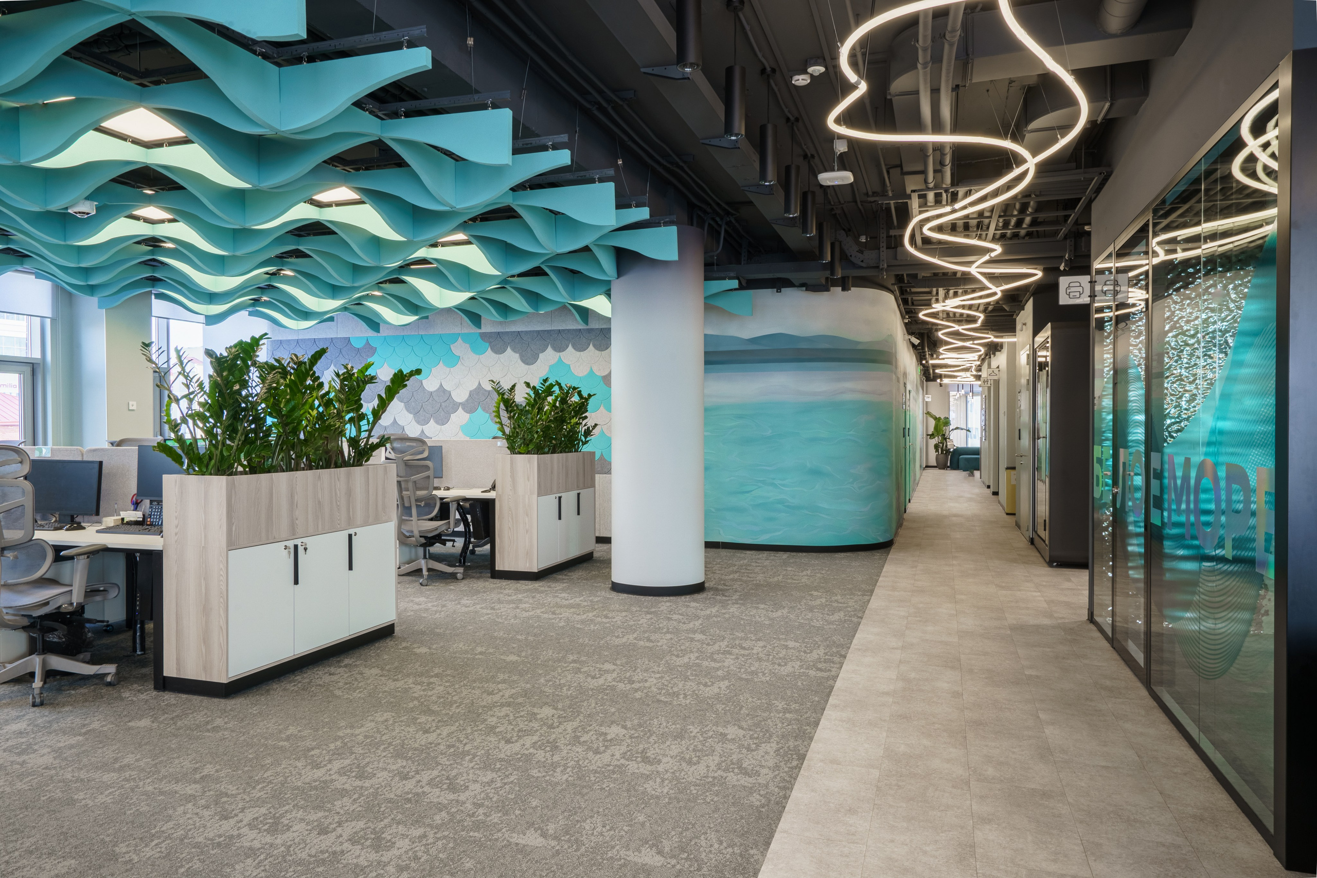 Интерьерная фотосъемка офиса Сбербанка, профессиональный фотограф в Архангельске