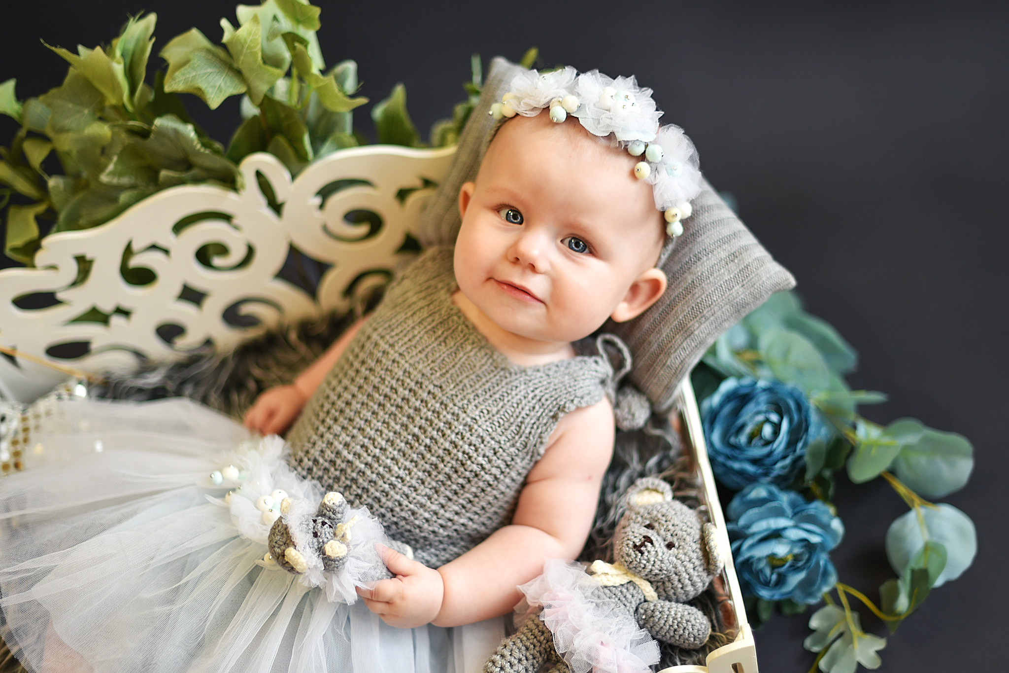 Дашенька — 5 месяцев. Фотограф беременности и новорожденных малышей Анастасия Никитина