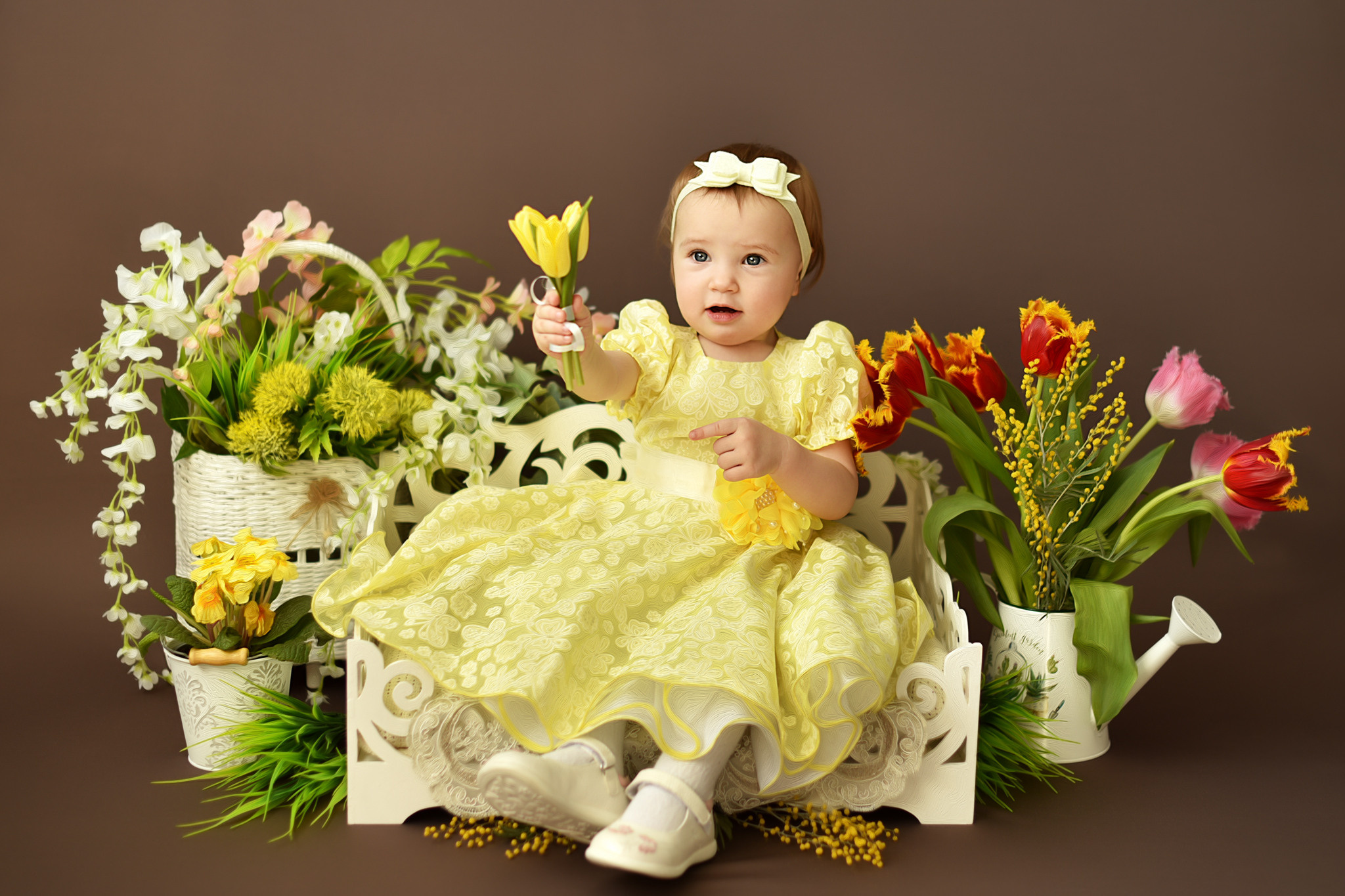 Виолетта — весна. Фотограф беременности и новорожденных малышей Анастасия Никитина