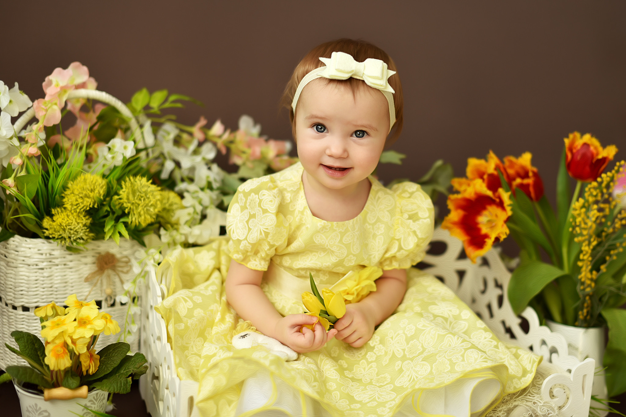 Виолетта — весна. Фотограф беременности и новорожденных малышей Анастасия Никитина