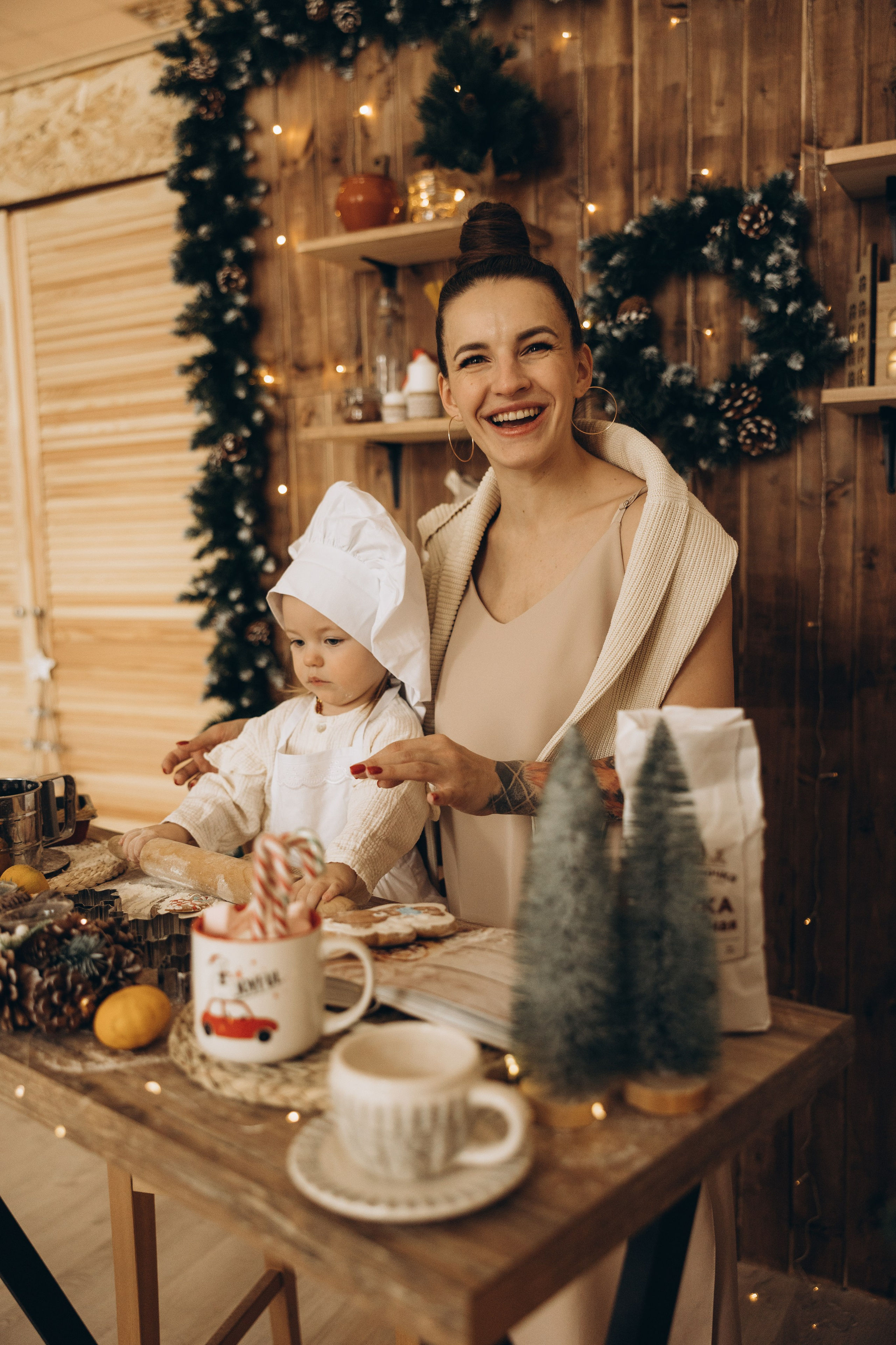 Ольга и Мирослава НГ. Семейный фотограф в Москве Виктория Ястребинская