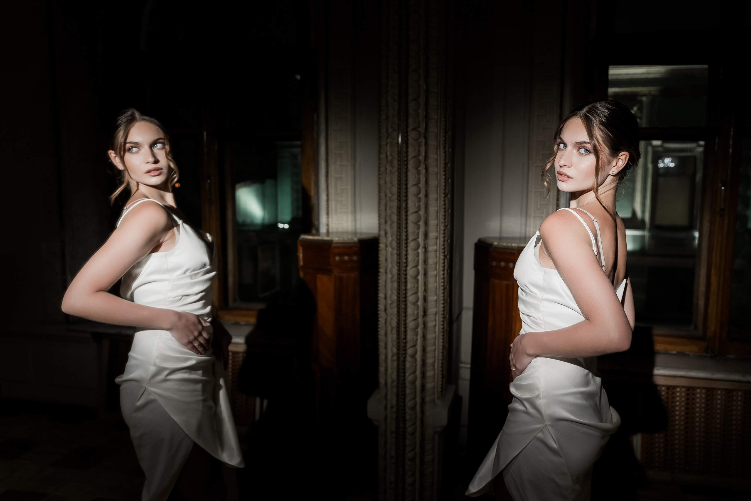 Свадебная фотосессия перед росписью в ЗАГСе. Студийная съемка жениха и невесты. Анастасия Чиркова, Фотограф Москва