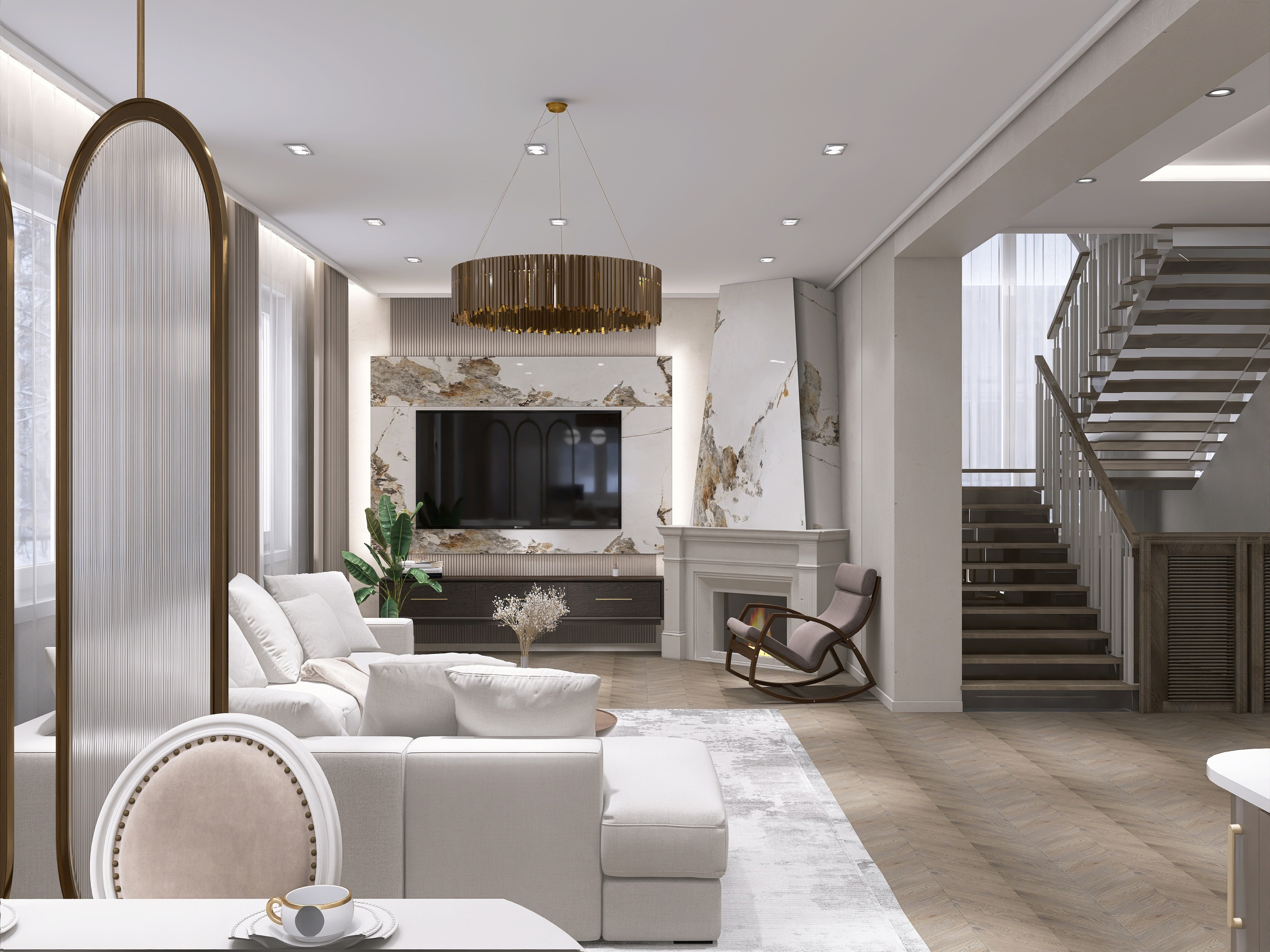 КП Русское поле. Площадь 60 кв. м. Дизайнер интерьера в Новосибирске_Елена Сергеева