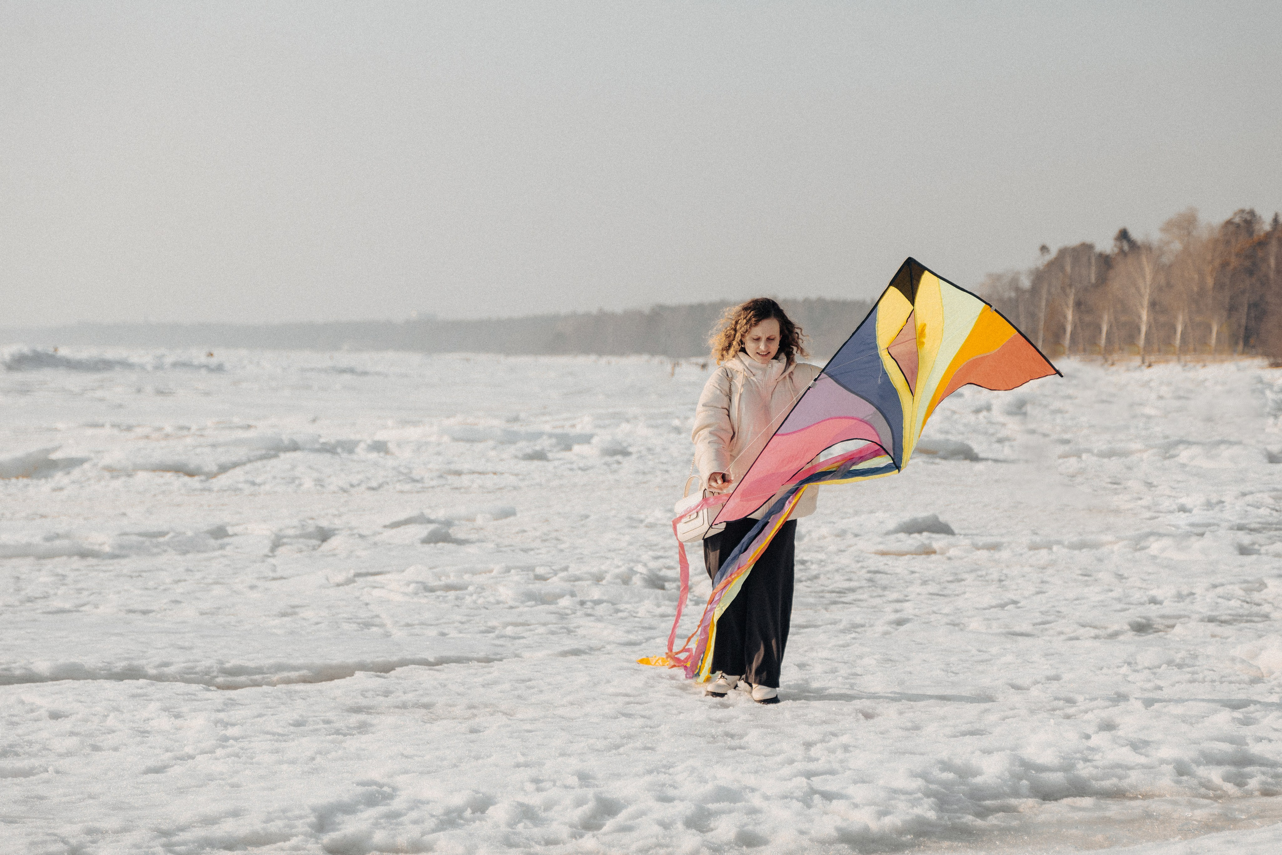 Зимняя фотосъемка пары: Андрея и Ани в Санкт-Петербурге