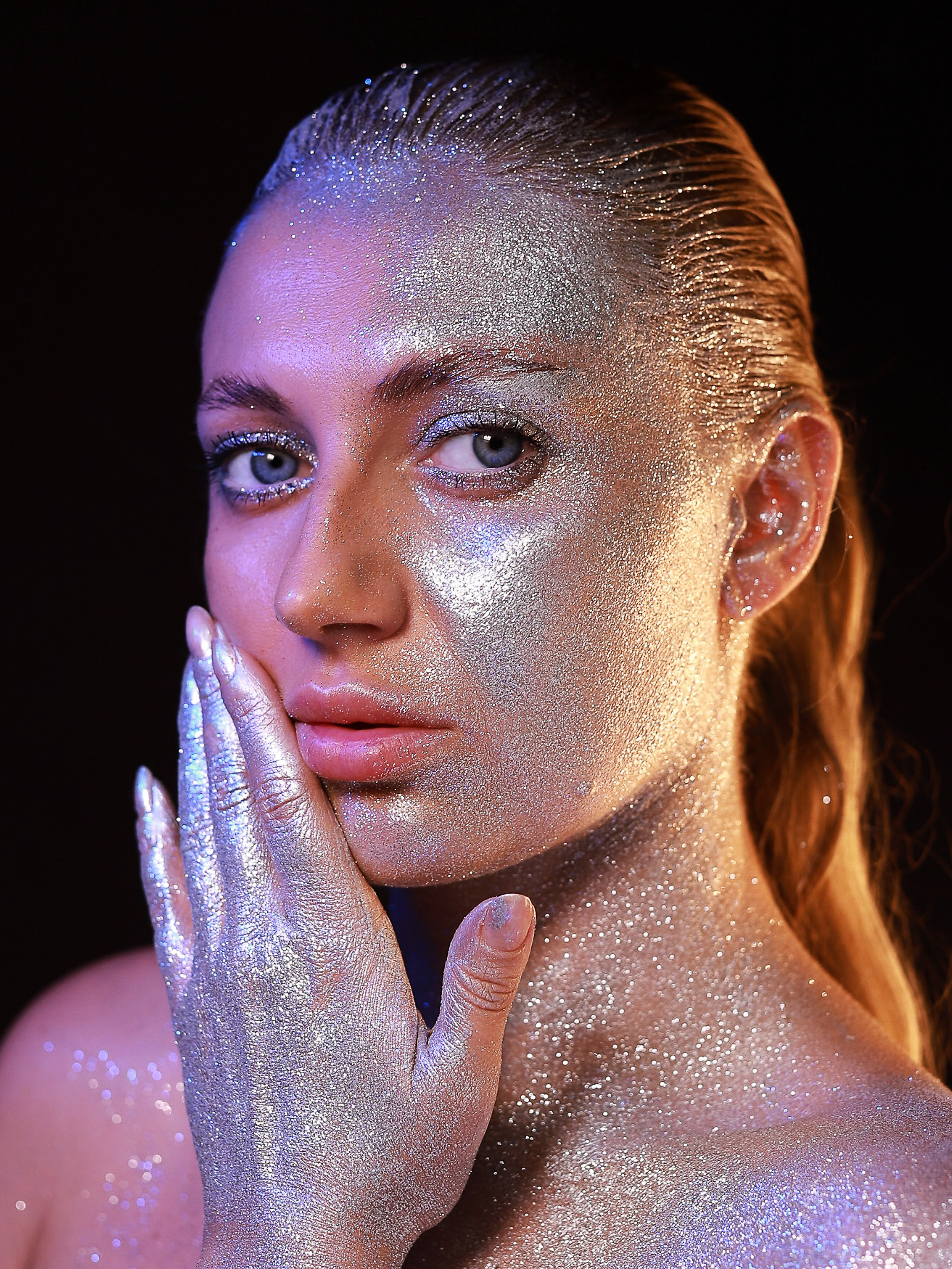 Портреты с глитер. Фотограф Юлия Мальцева