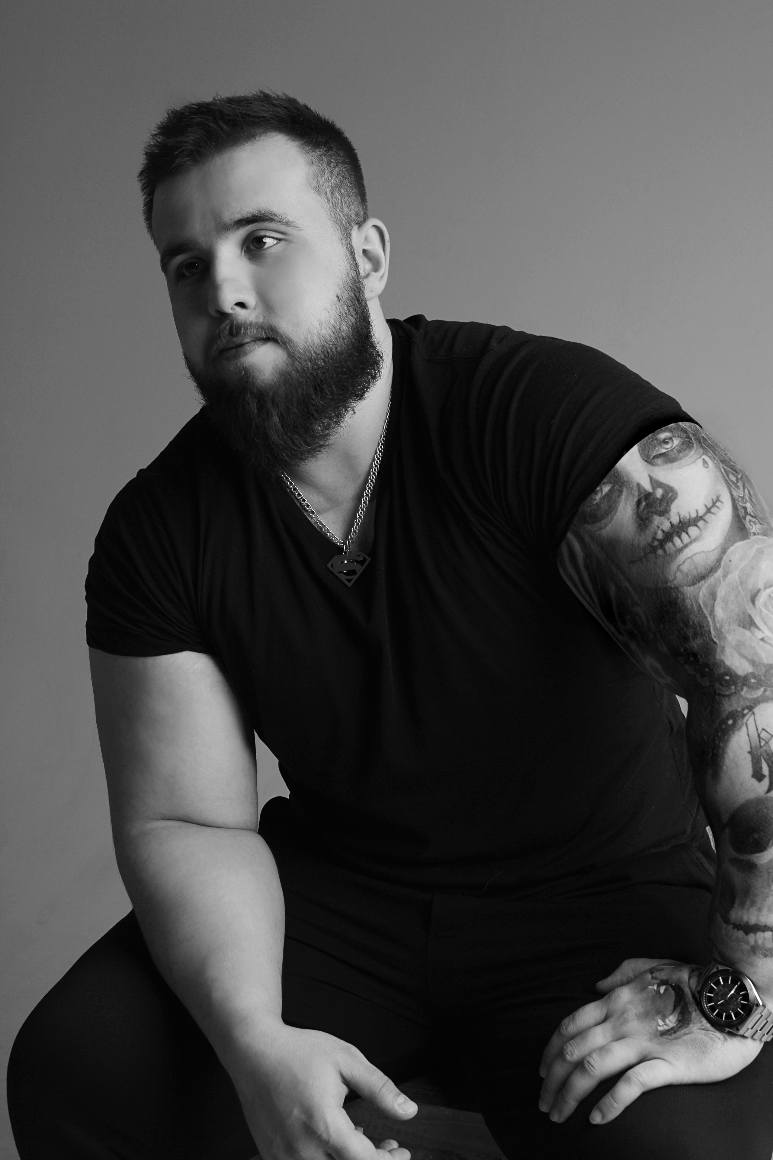 Мужская фотосессия в студии. Булат. Свадебный и репортажный фотограф в Уфе| Осетрова Ольга