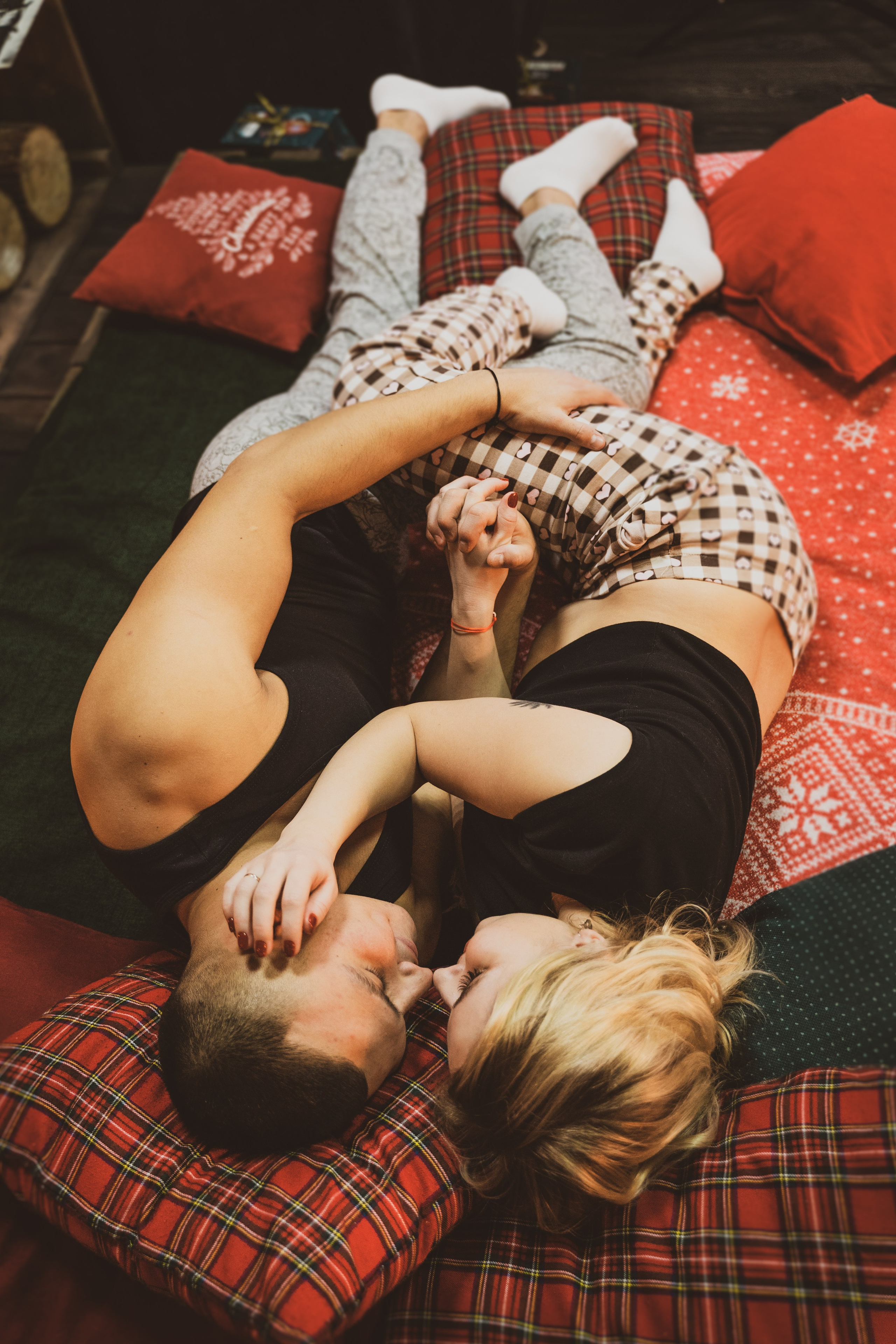 Новогодняя фотосессия беременности в студии. Анна и Кирилл. Свадебный и репортажный фотограф в Уфе| Осетрова Ольга